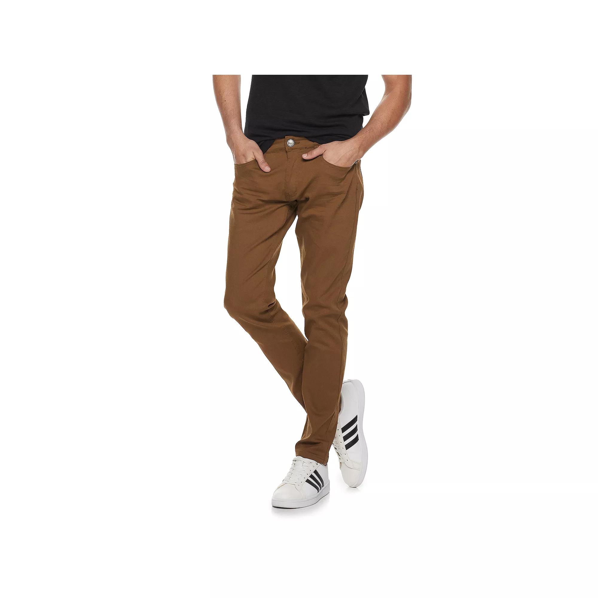 Men's XRAY Slim-Fit Stretch Denim Pants, Size: 38 X 32, Brick Product Image