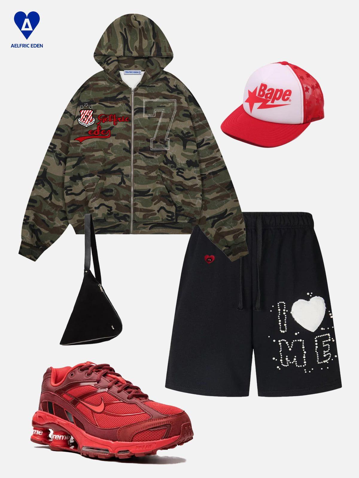 Aelfric Eden Camo Zip Up Hoodie Product Image