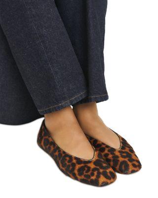 Women's Prudence Leopard Print Calf Hair Ballet Flats Product Image