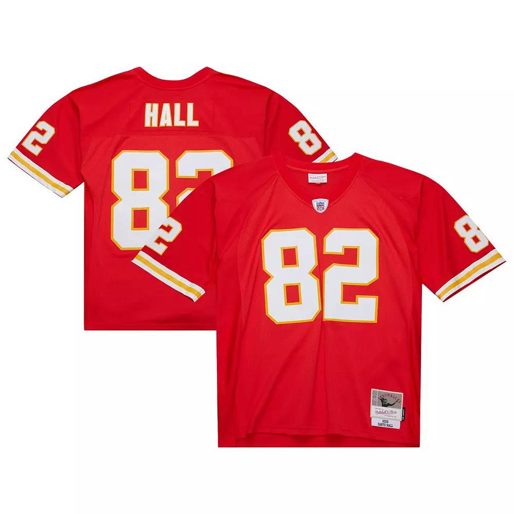 Men's Mitchell & Ness Dante Hall Red Kansas City Chiefs 2002 Legacy Replica Jersey,  Product Image
