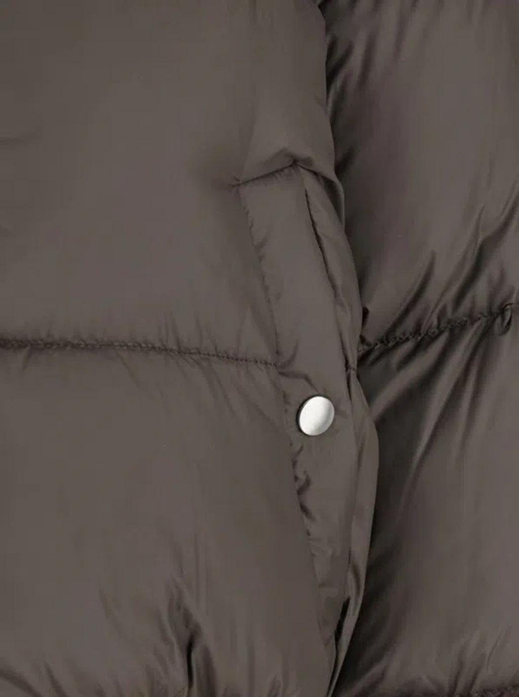 RICK OWENS Bomber Jacket Puffer Jackets Gray In Multi Product Image