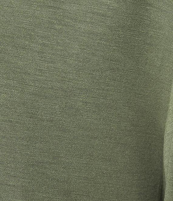 Modern Movement Half Moon by Modern Movement Solid Scuba Knit Long Sleeve Crew Neck Lounge Top Product Image