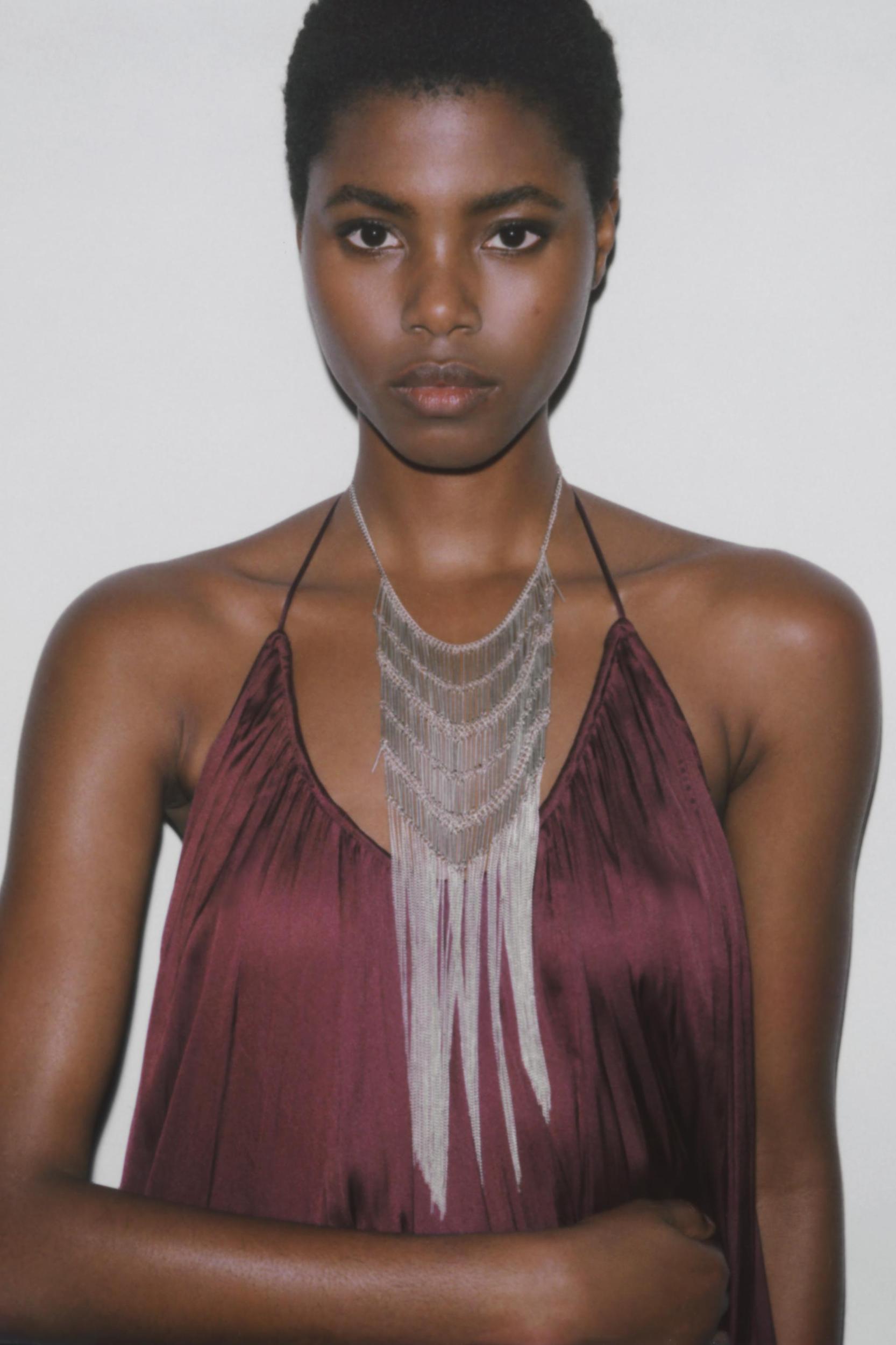 MULTI-CHAIN WATERFALL NECKLACE Product Image