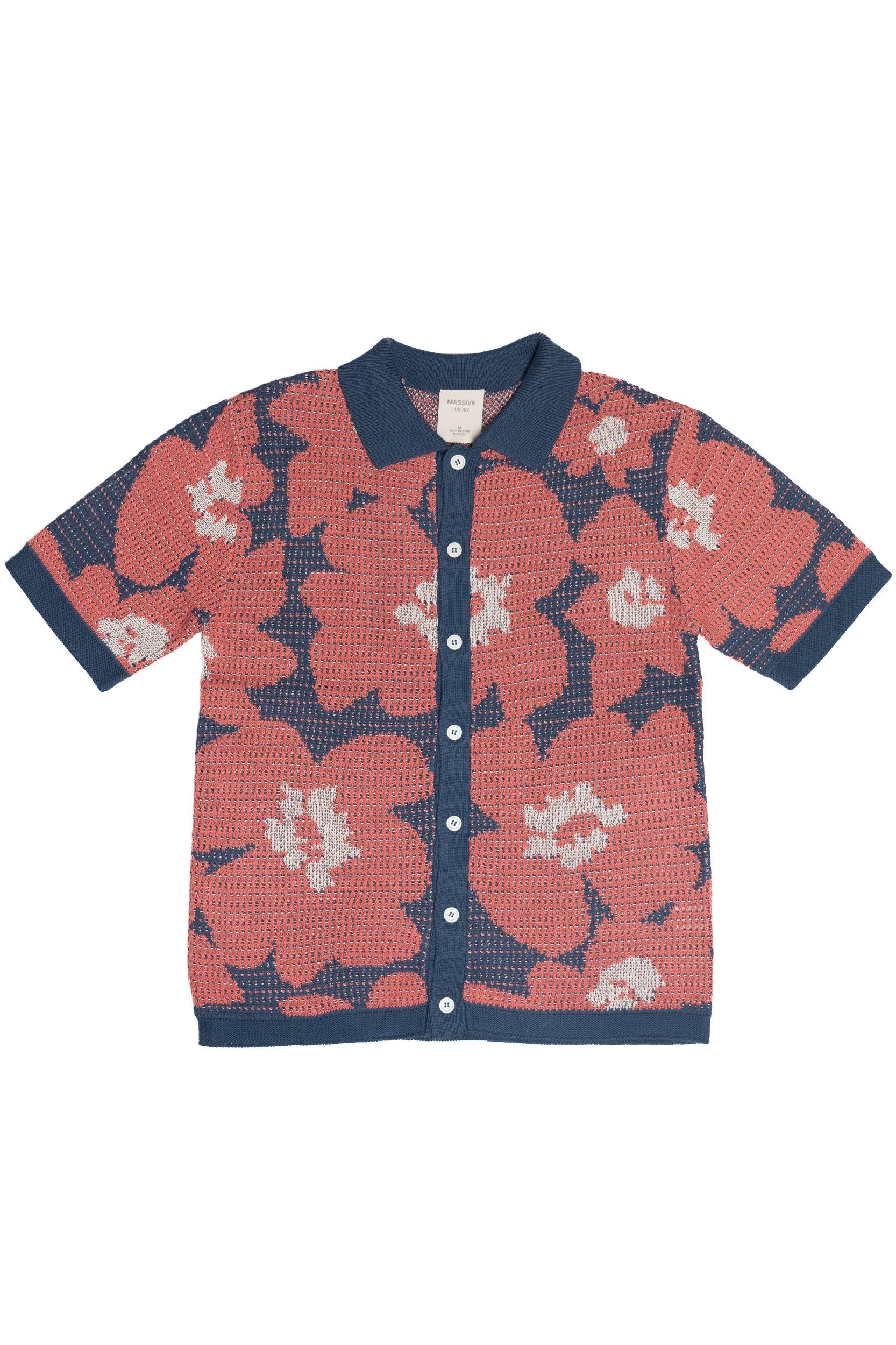 Pressed Flower Knit Button Up Product Image