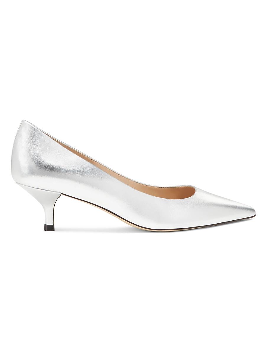 Womens Power 50MM Metallic Leather Pumps Product Image