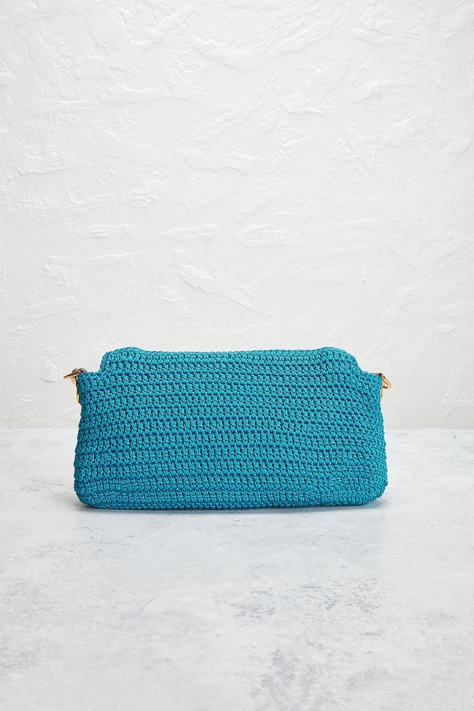 Fendi Raffia Crochet Baguette Shoulder Bag FWRD Renew Product Image