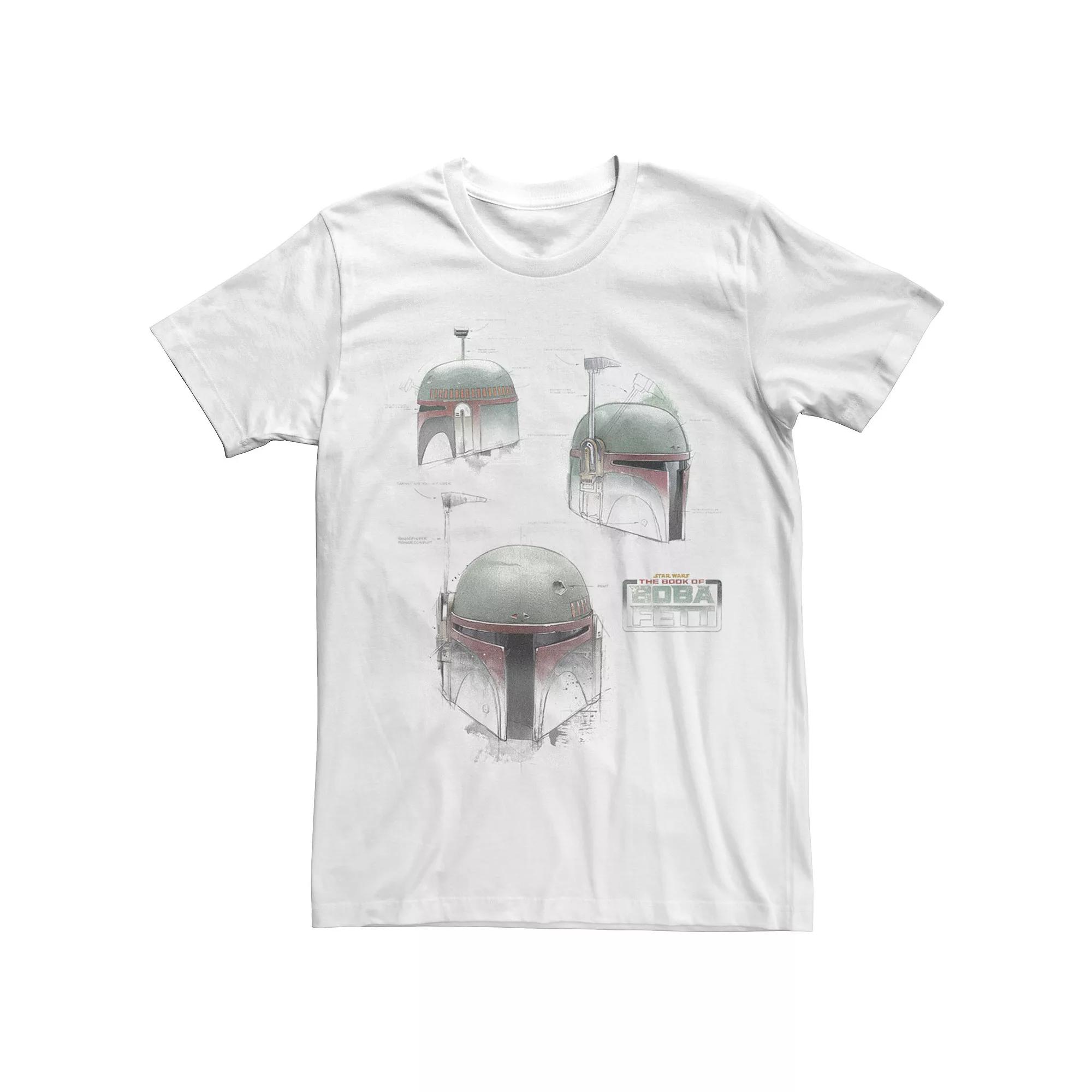 Men's Star Wars The Book Of Boba Fett Helmet Profiles Collage Tee,  Product Image