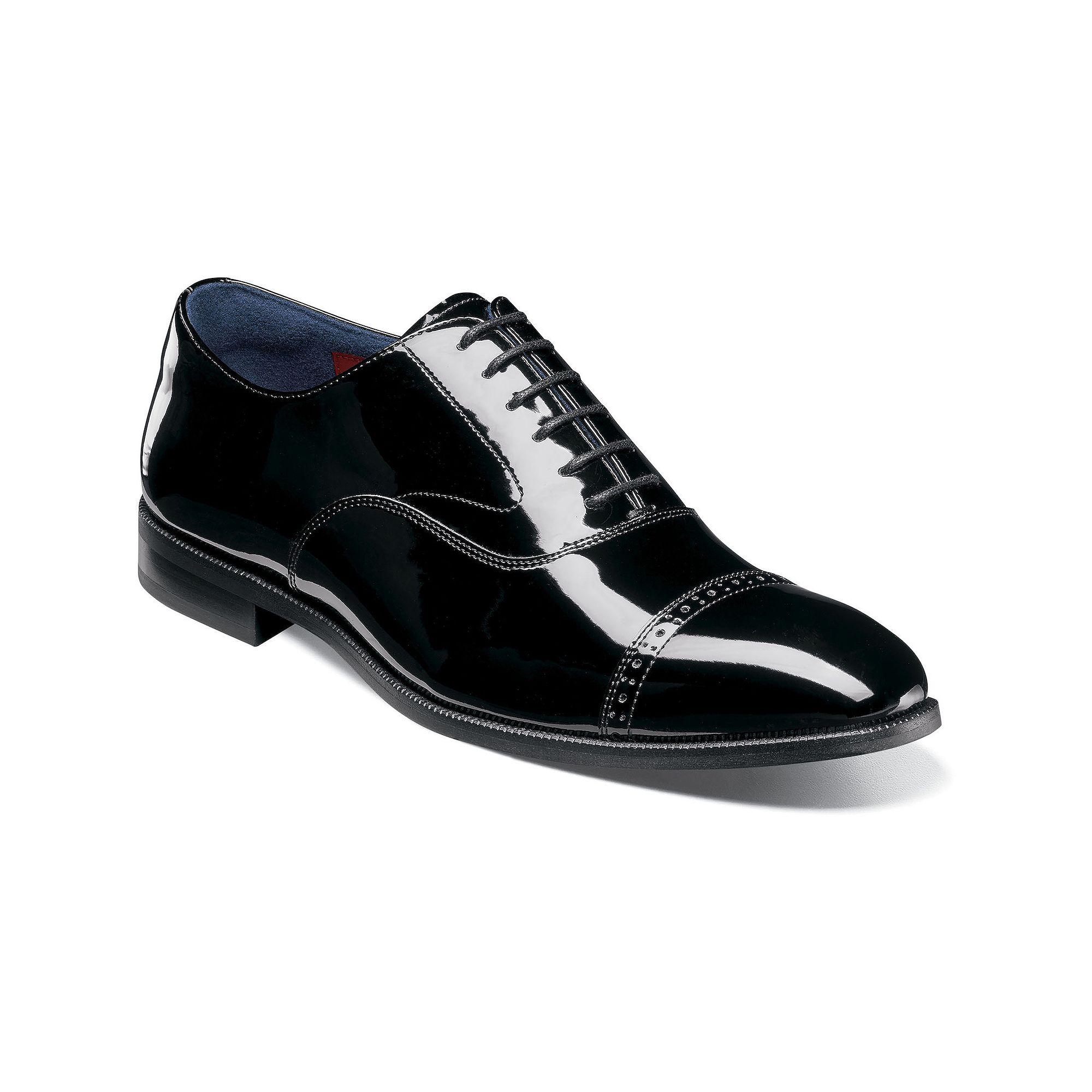 Stacy Adams Concorde II Mens Leather Cap-Toe Oxford Dress Shoes Product Image