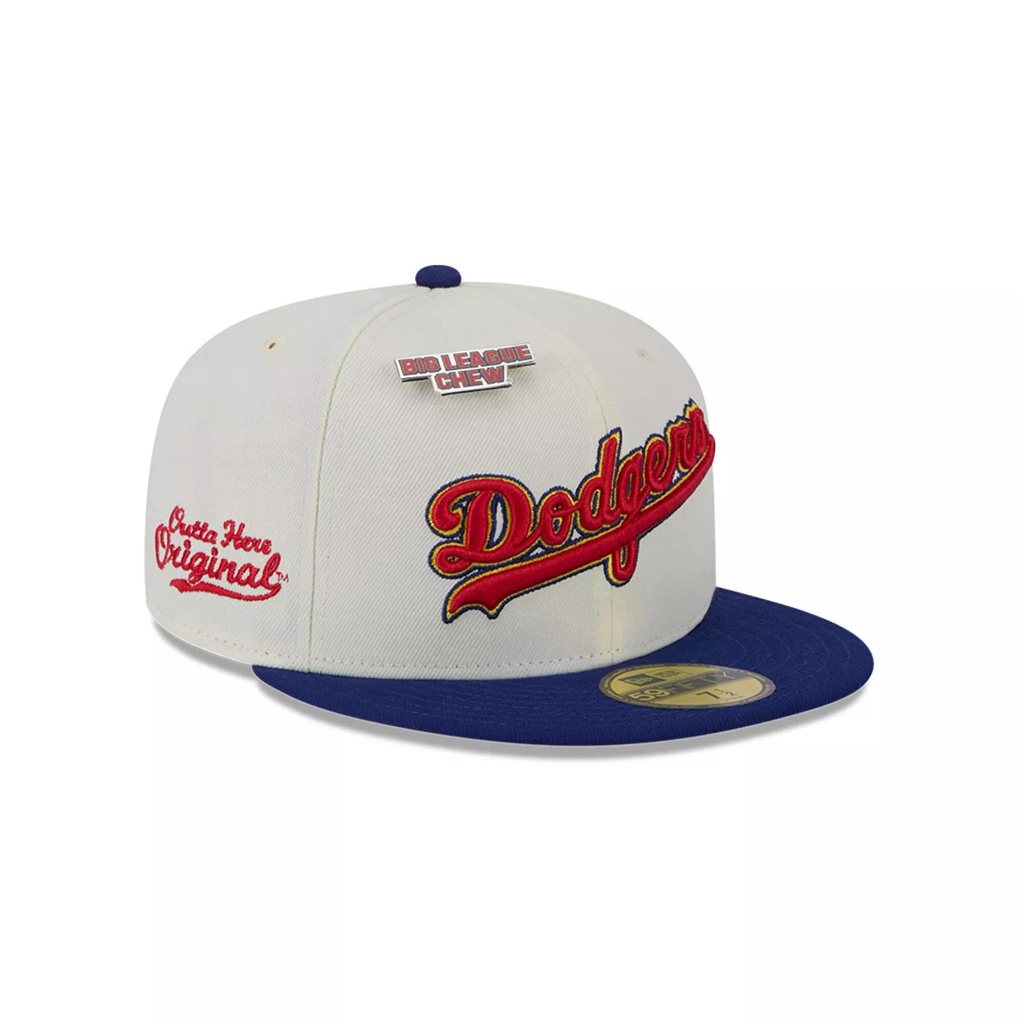 Men's New Era White Los Angeles Dodgers Big League Chew Original 59FIFTY Fitted Hat,  Product Image