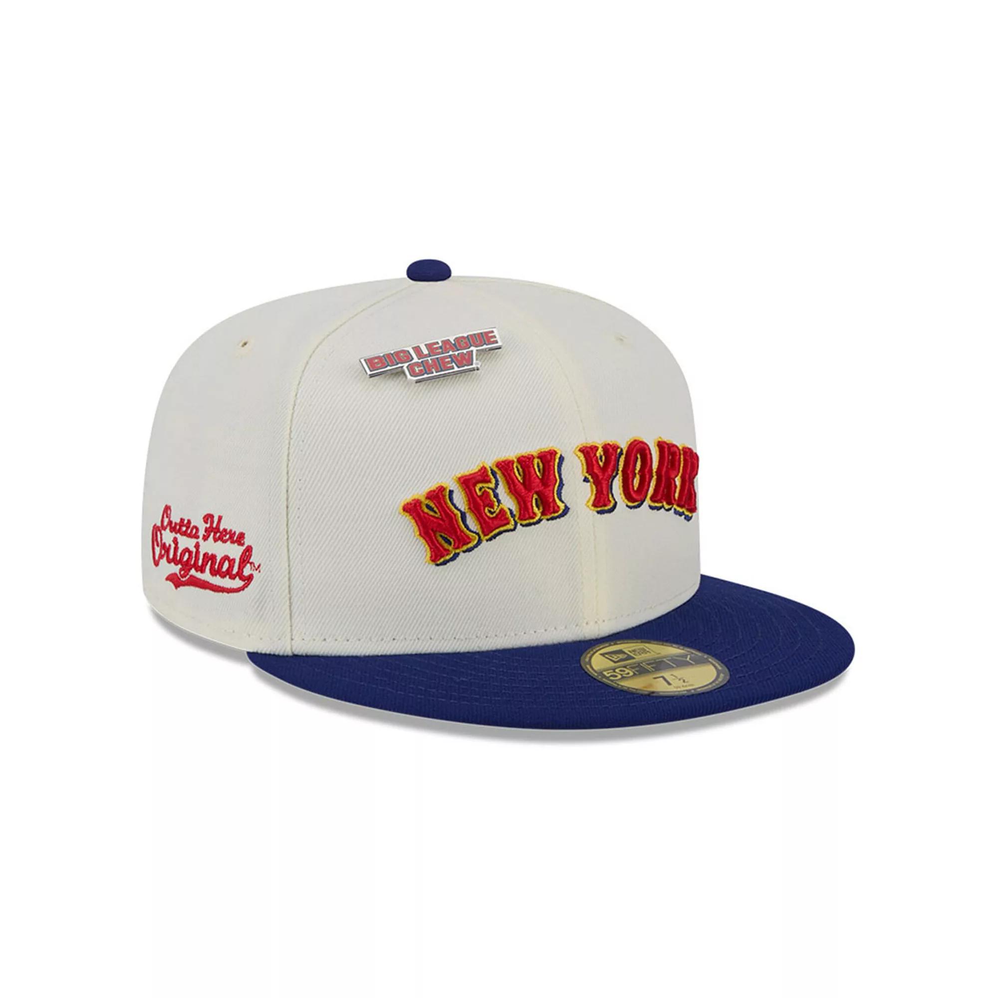 Men's New Era White New York Mets Big League Chew Original 59FIFTY Fitted Hat, Size: 7 1/4 Product Image