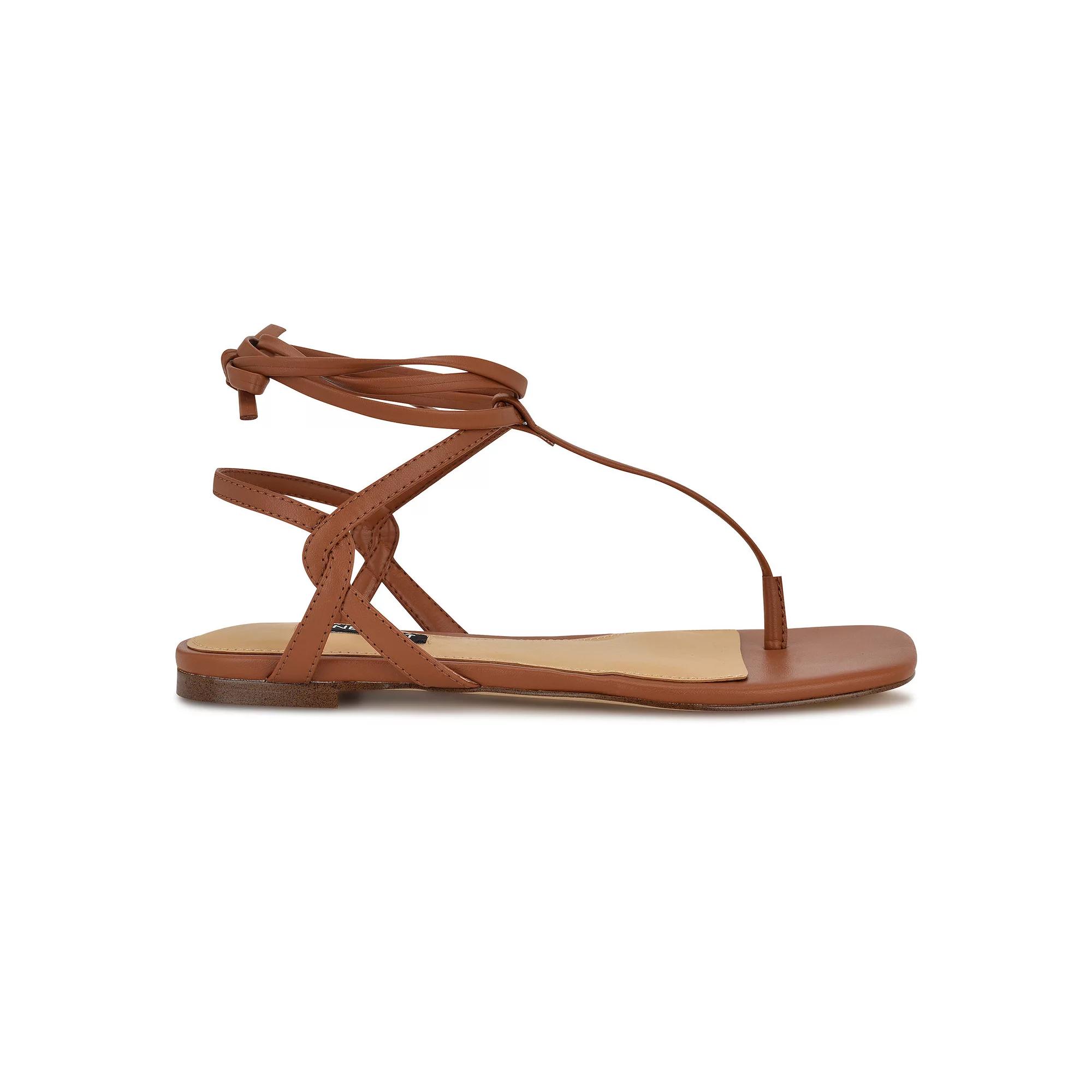 Nine West Norta Square Toe Casual Women's Flat Sandals,  Product Image