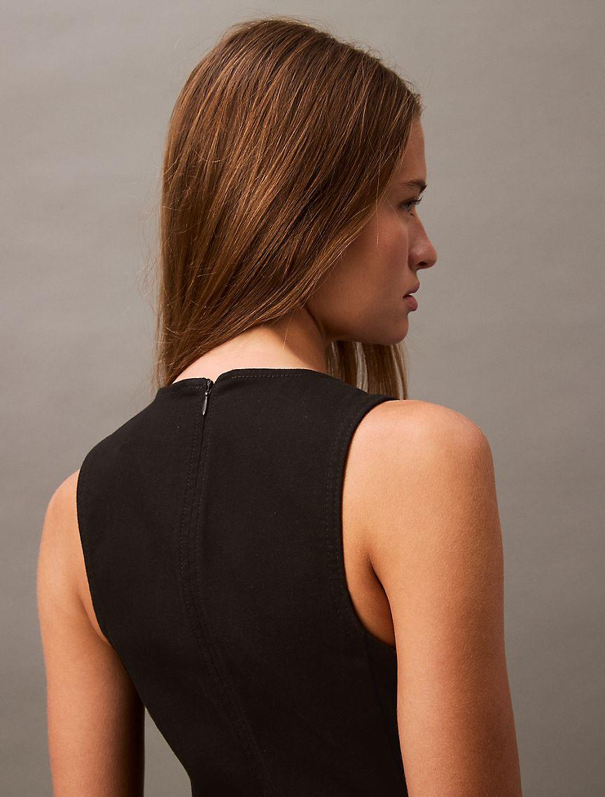 Sculpt Midi Denim Dress Product Image