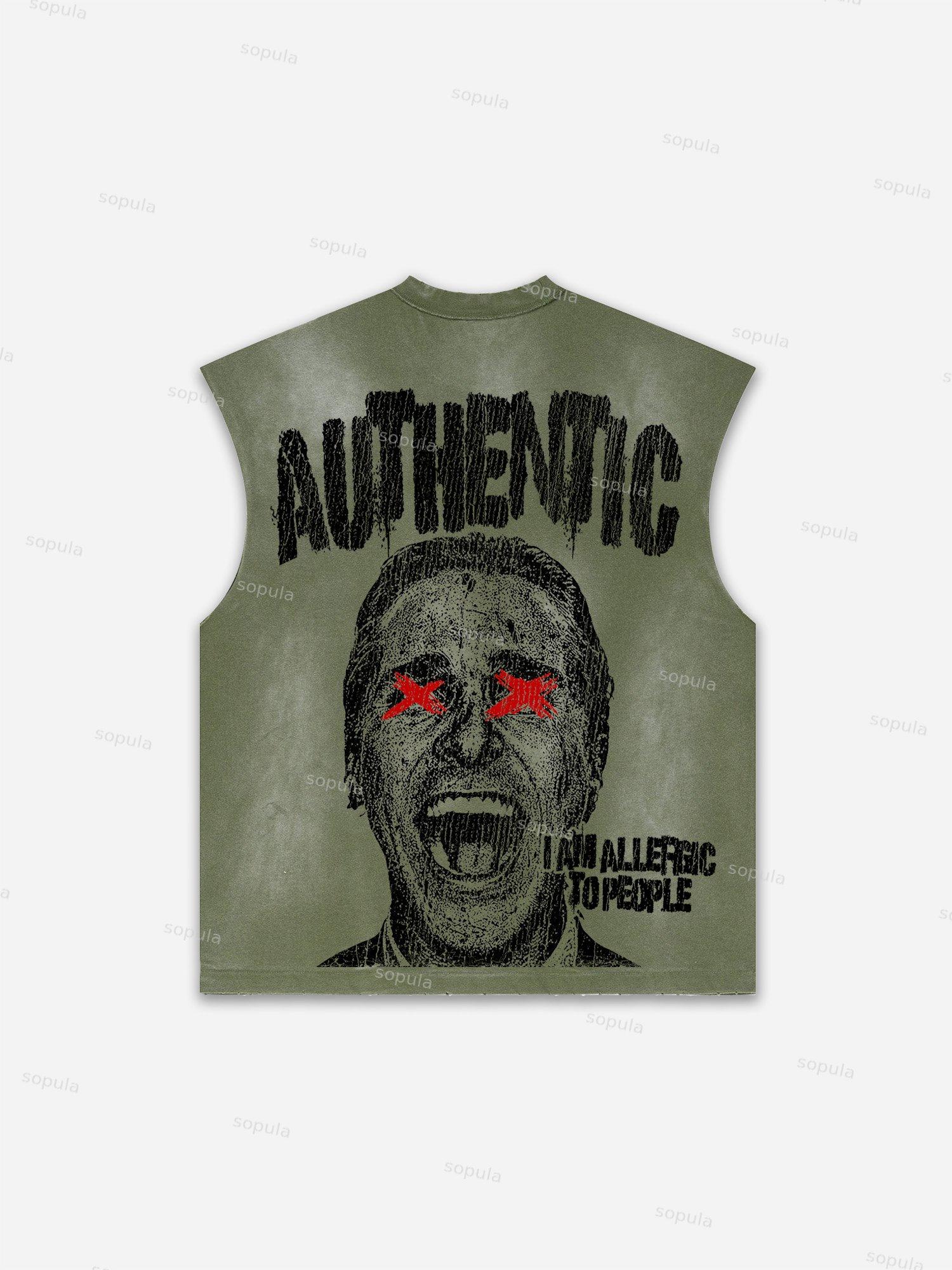 Men's Washed Saint Graphic Child Of God Print Tank Top Product Image