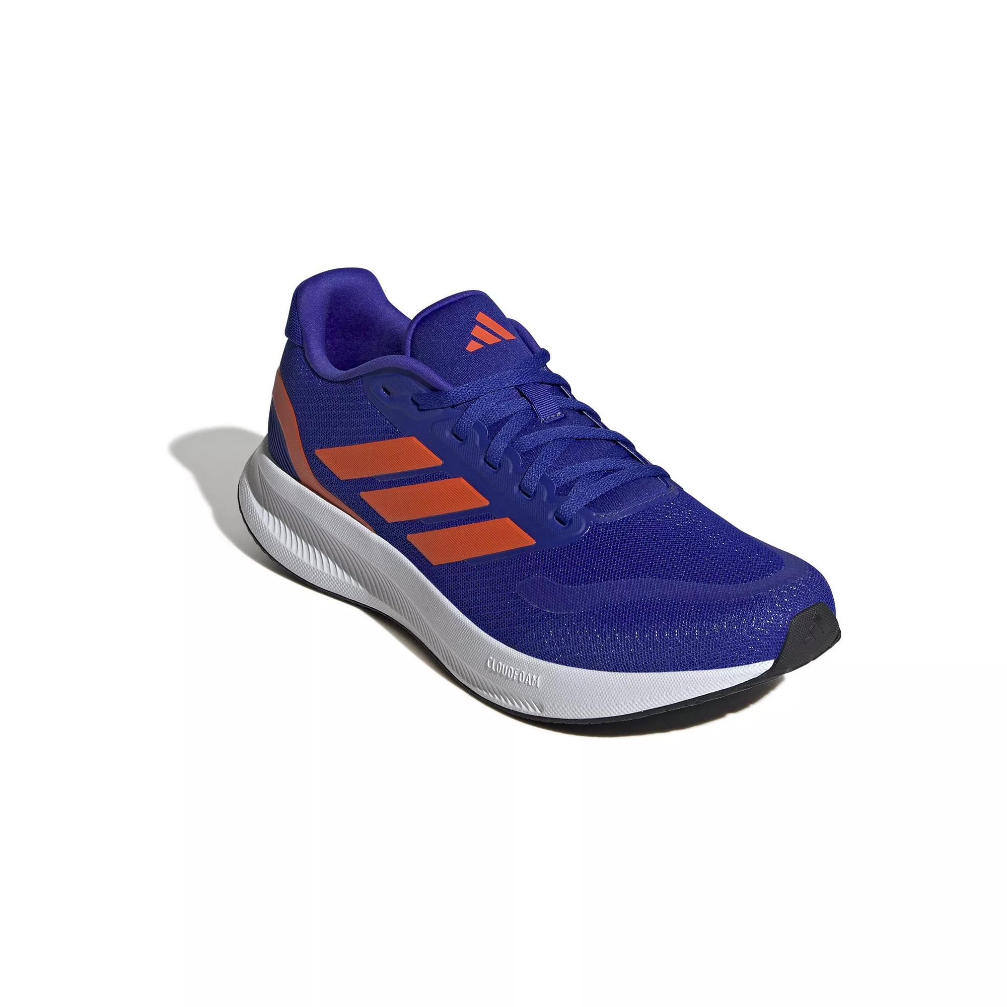 adidas Runfalcon 5 Men's Running Shoes, Size: 15, Blue Orange Black Product Image