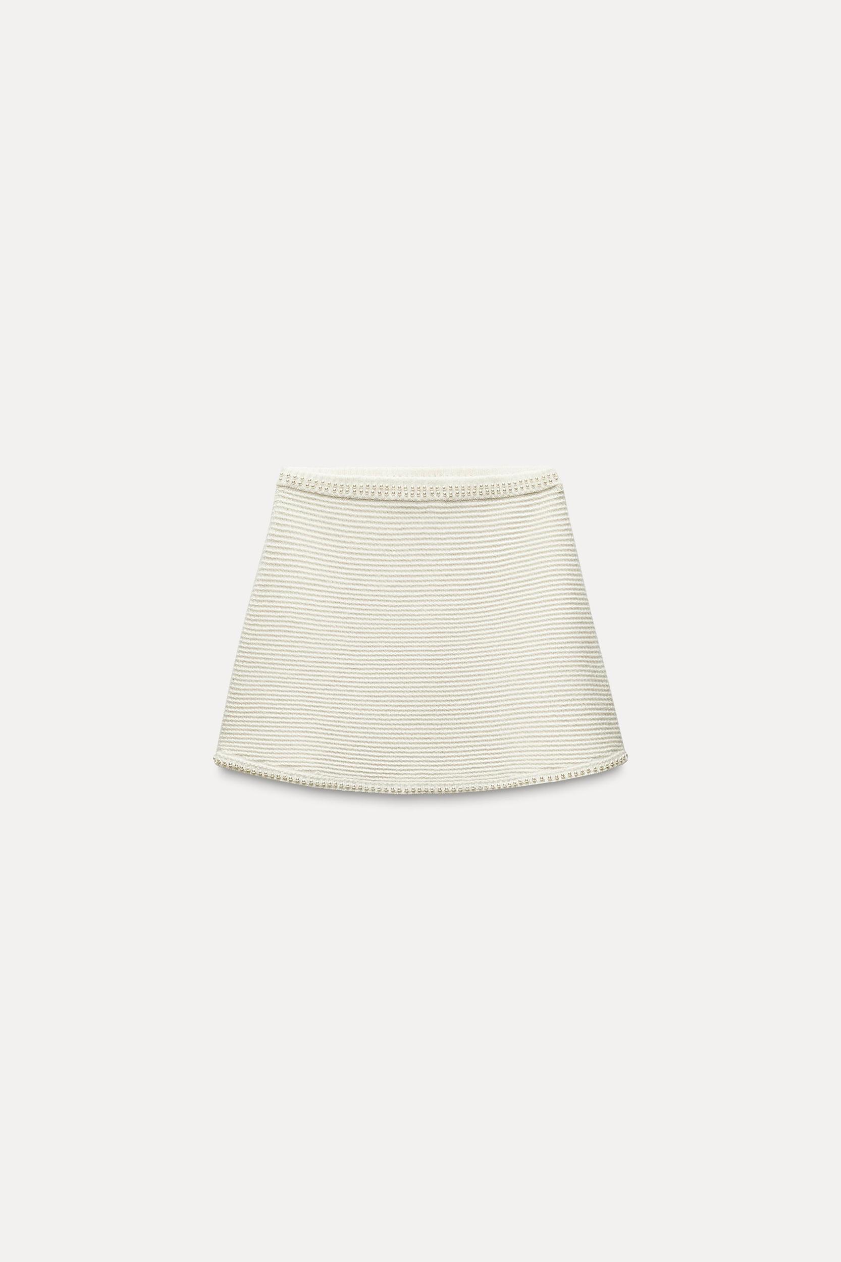 PEARL KNIT MINI SKIRT Product Image