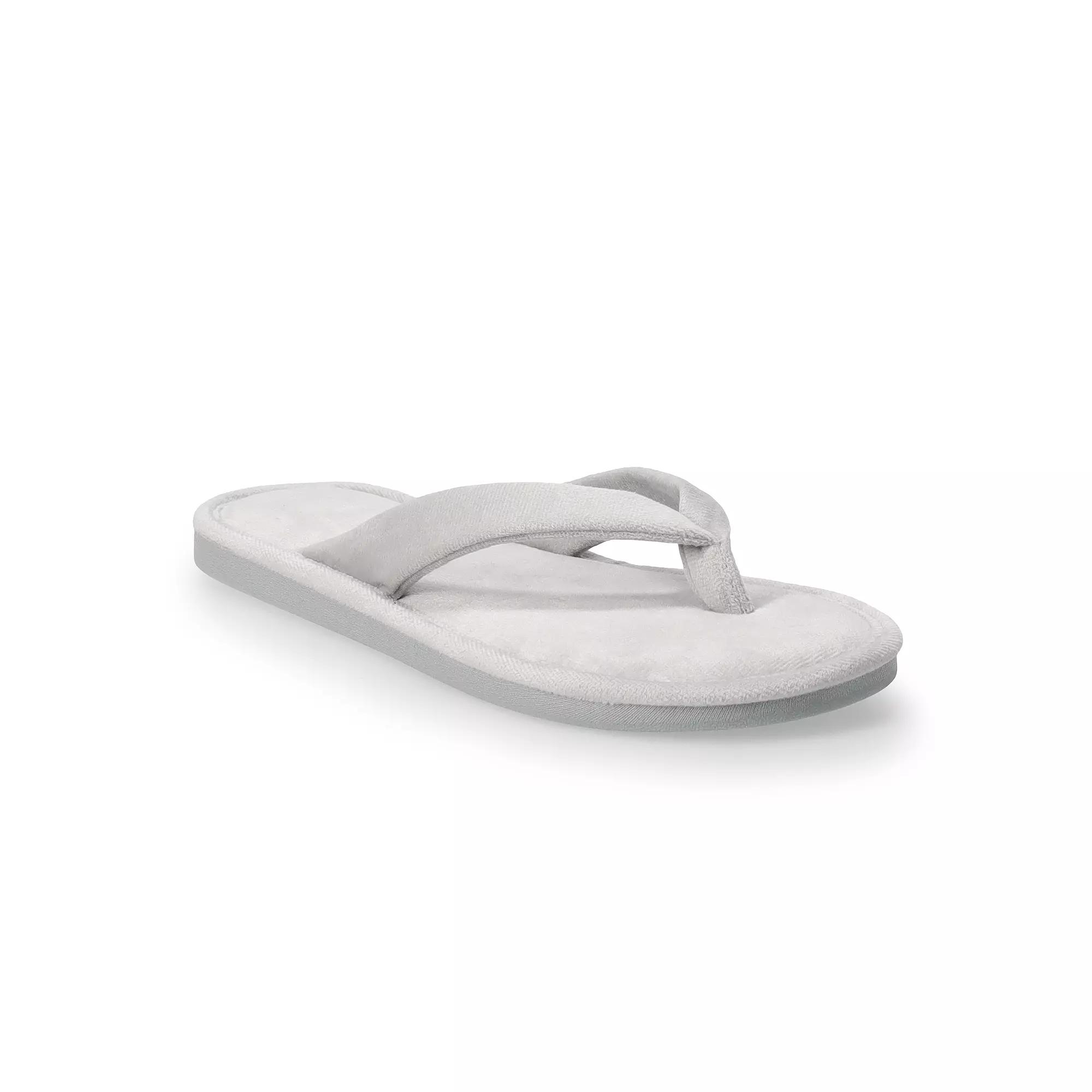 Women's LC Lauren Conrad Alonaa Thong Sandals, Size: Large, Grey Product Image