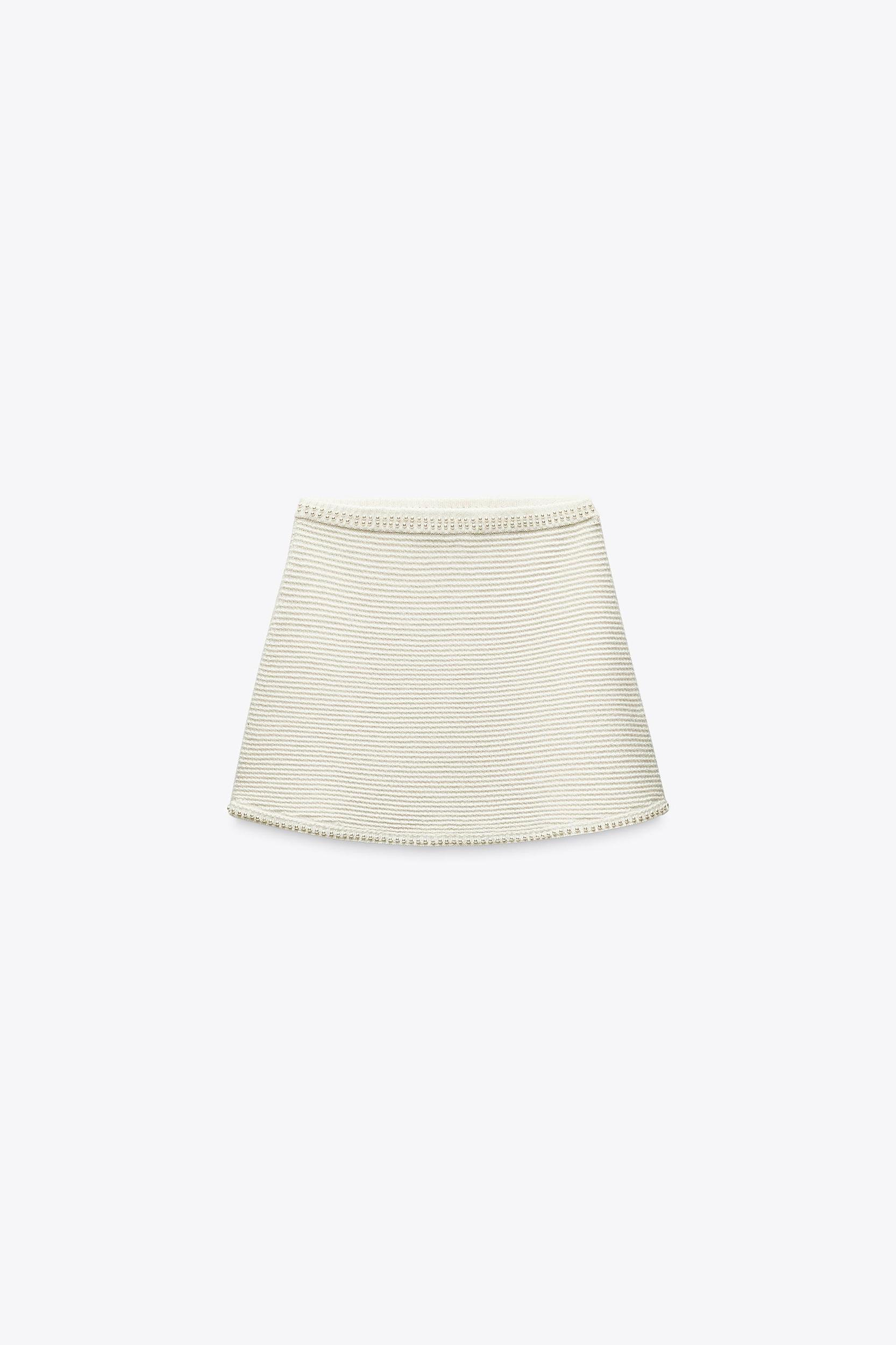 PEARL KNIT MINI SKIRT Product Image
