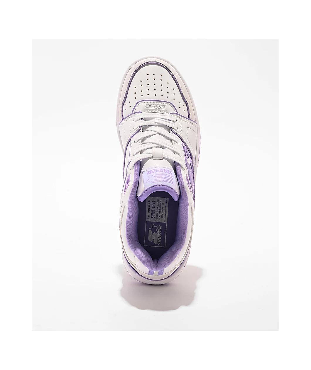 Starter Fast Break White & Lavender Shoes Product Image