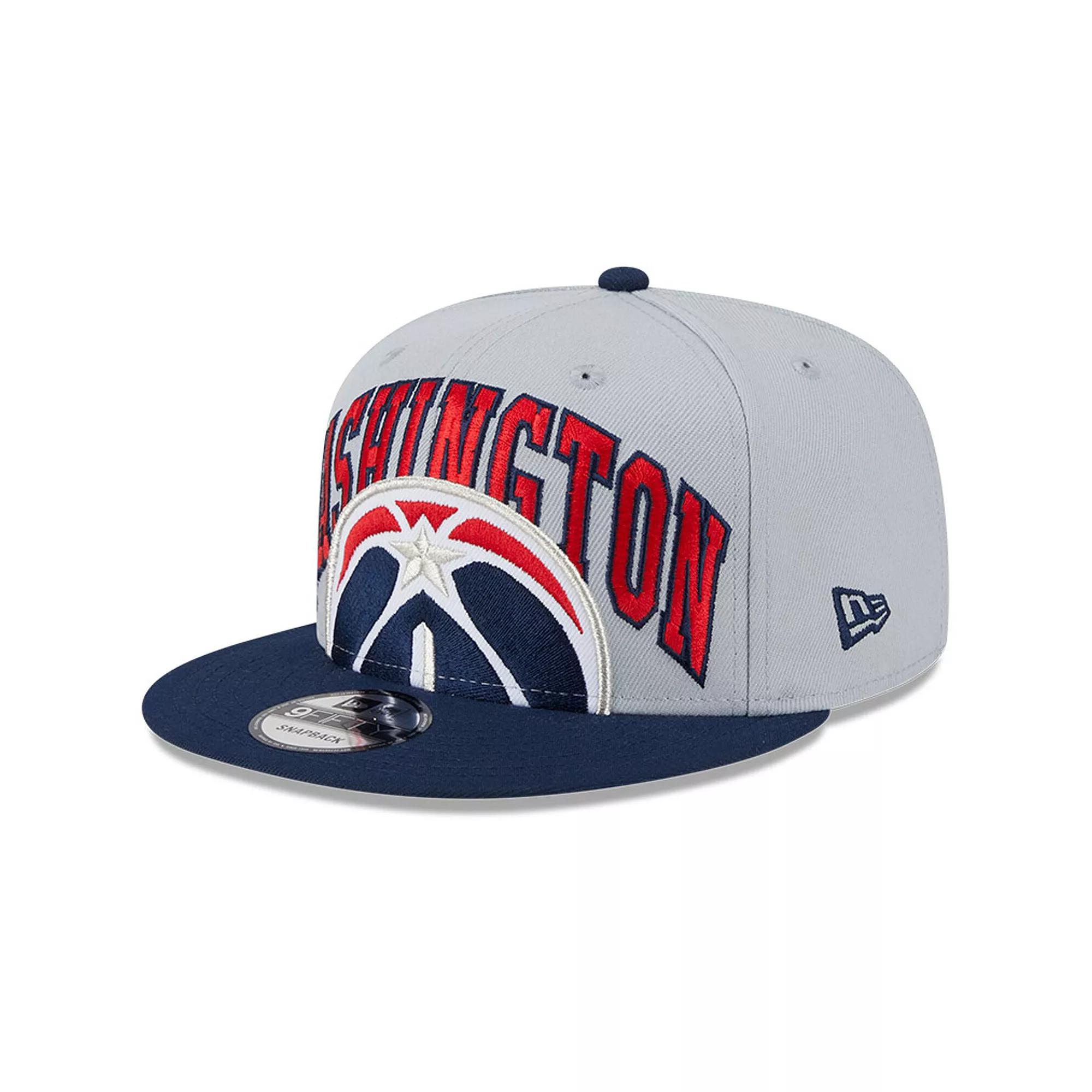 Men's New Era Gray/Navy Washington Wizards Tip-Off Two-Tone 9FIFTY Snapback Hat, Wiz Grey Product Image