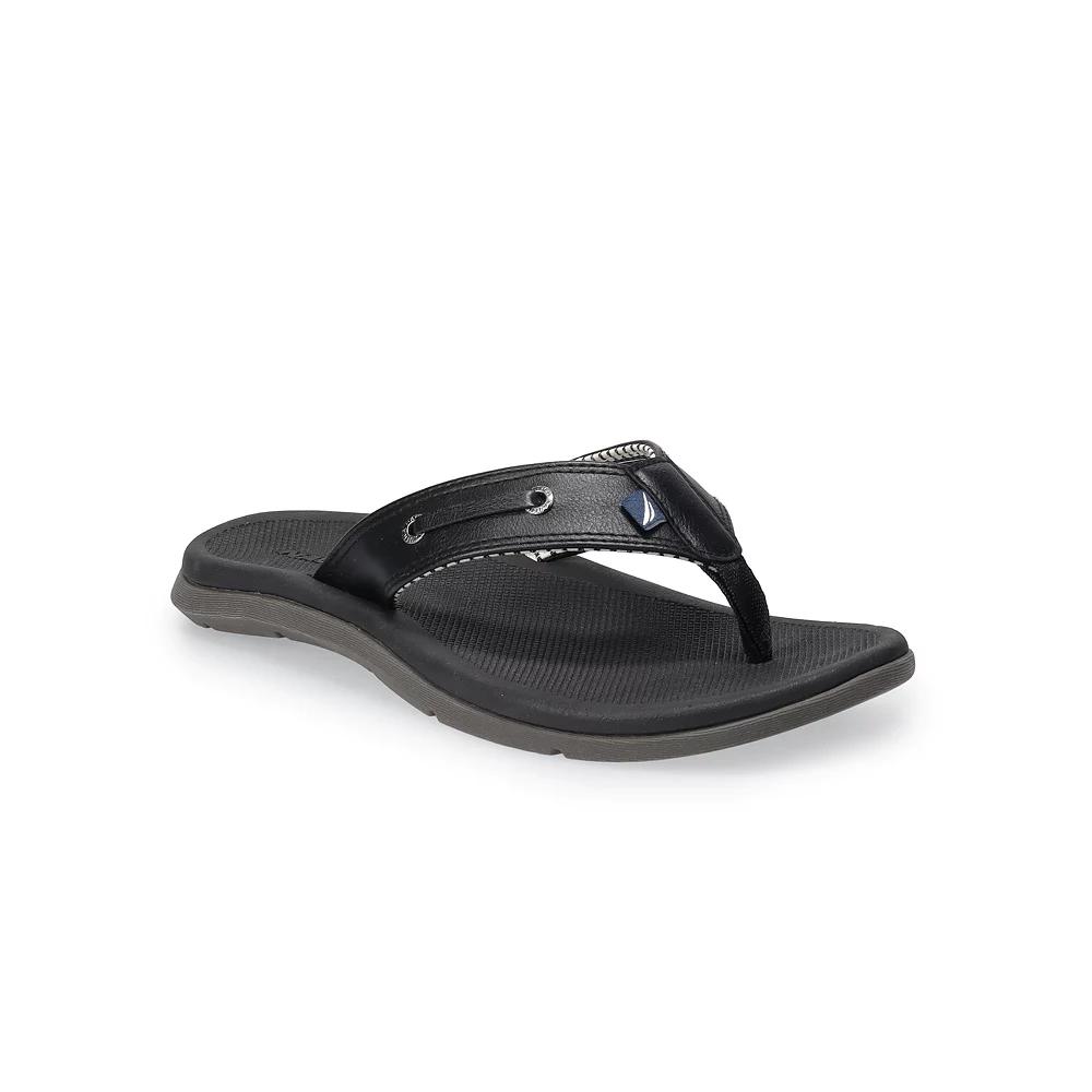 Nautica Men's Casted Flip Flops, Size: 10, Black Product Image
