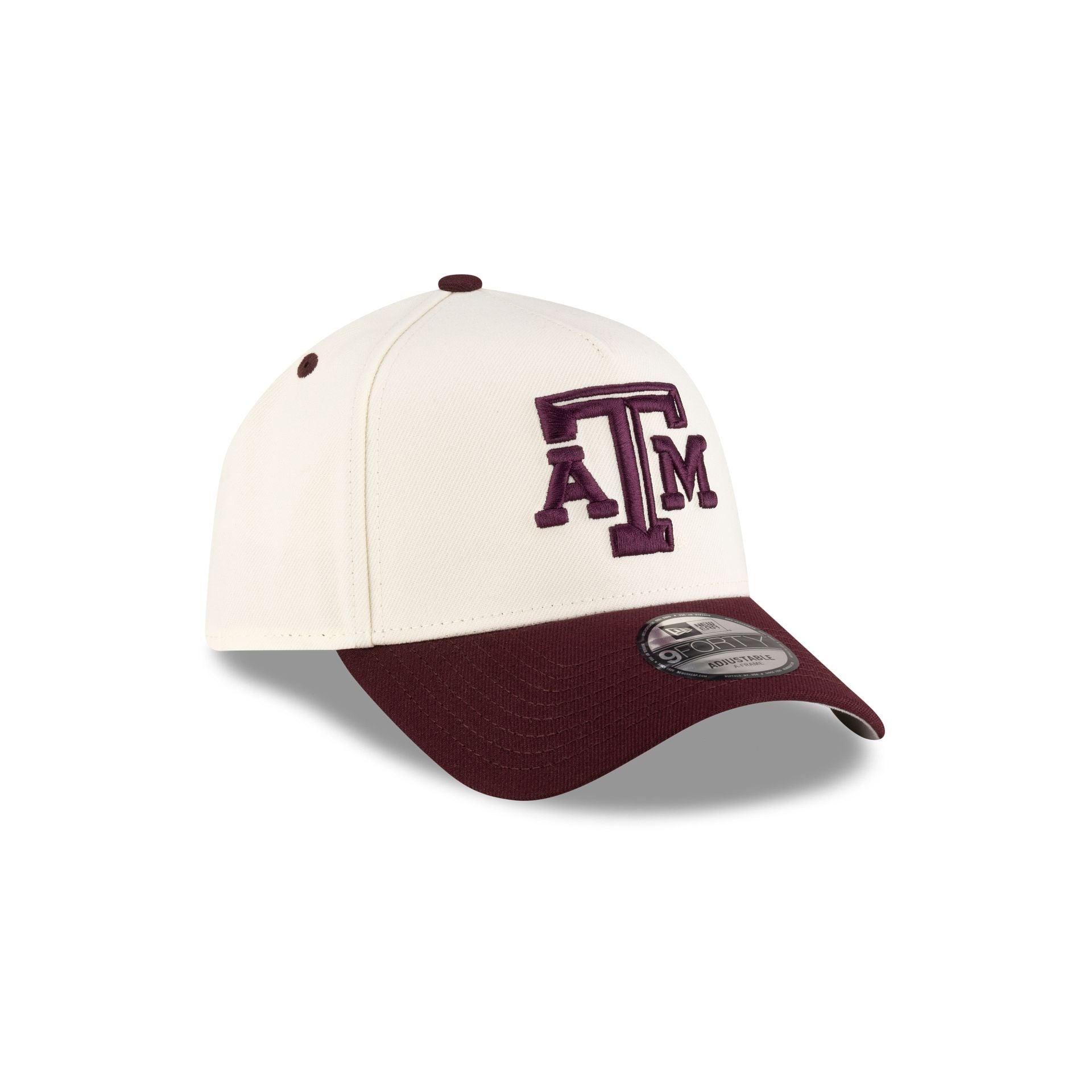 New Era x adidas Texas A&M Aggies Chrome White 9FORTY A-Frame Snapback Hat Male Product Image