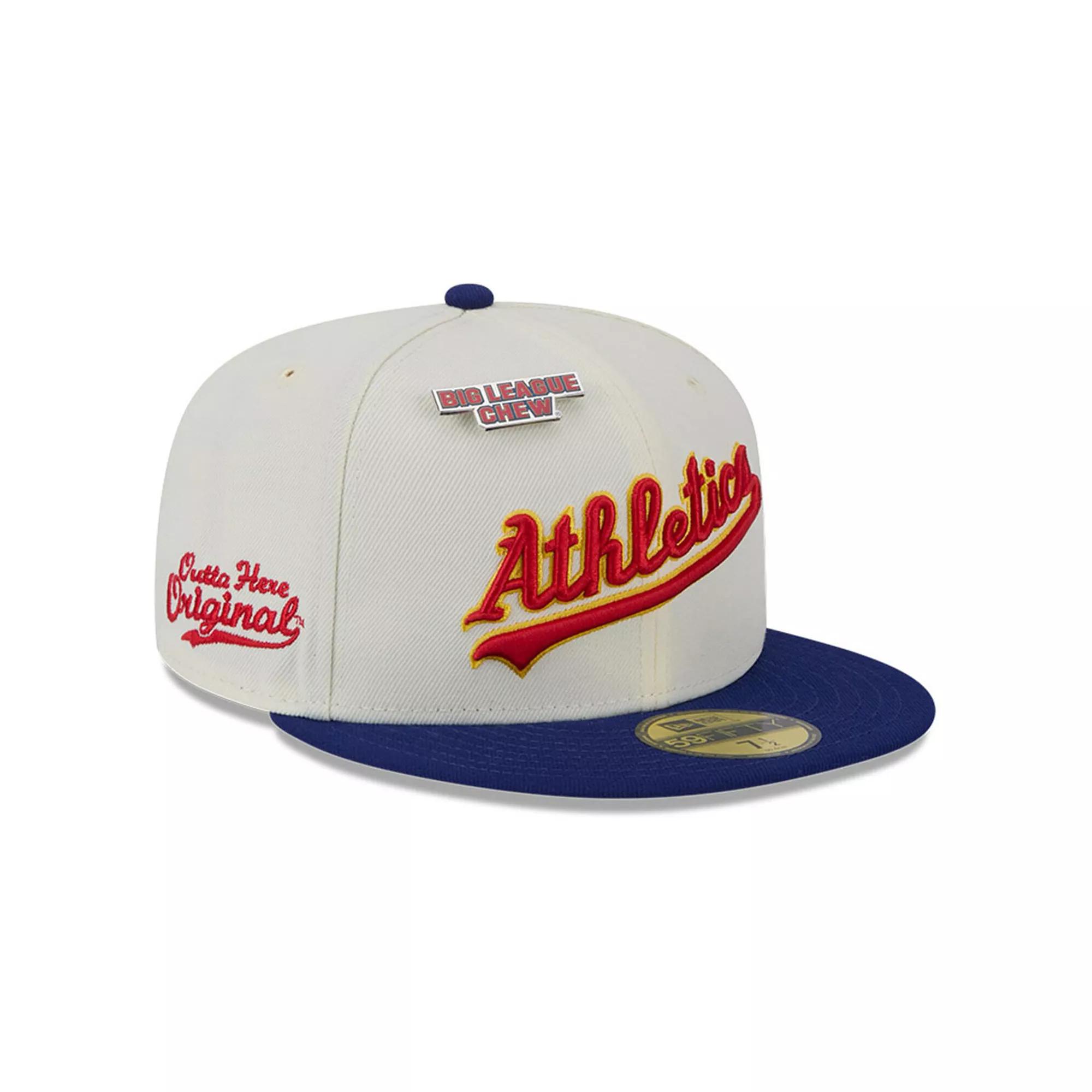 Men's New Era White Oakland Athletics Big League Chew Original 59FIFTY Fitted Hat,  Product Image