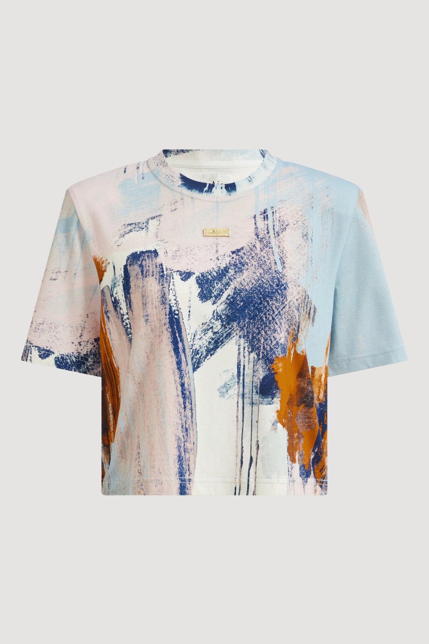 Lettera Printed Tee-BRUSH STROKE / XXS Product Image