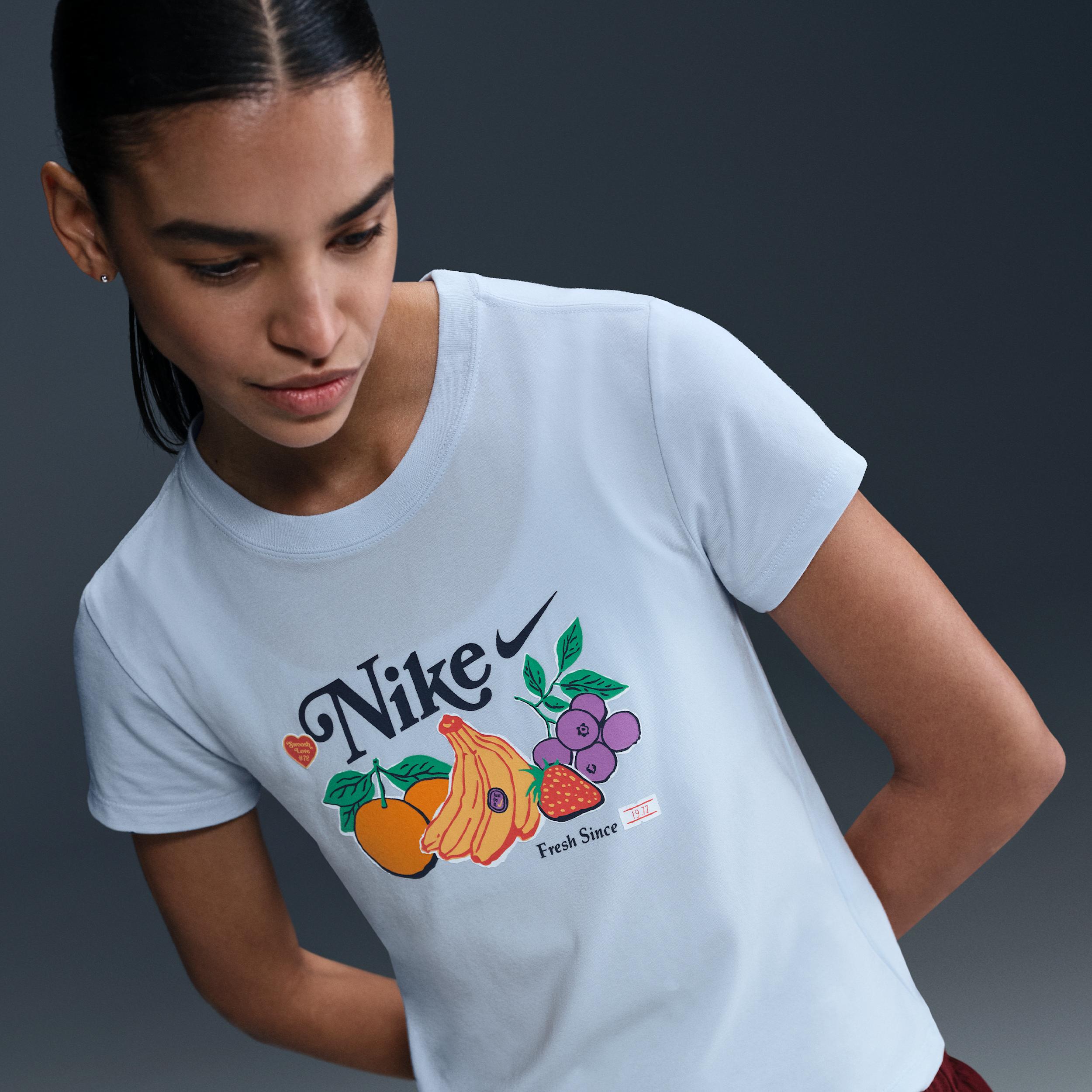 Womens Nike Sportswear Chill Knit Slim Cropped T-Shirt | HV6408-423 Product Image