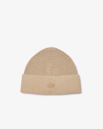 Washed Effect Ribbed Cotton Beanie Product Image
