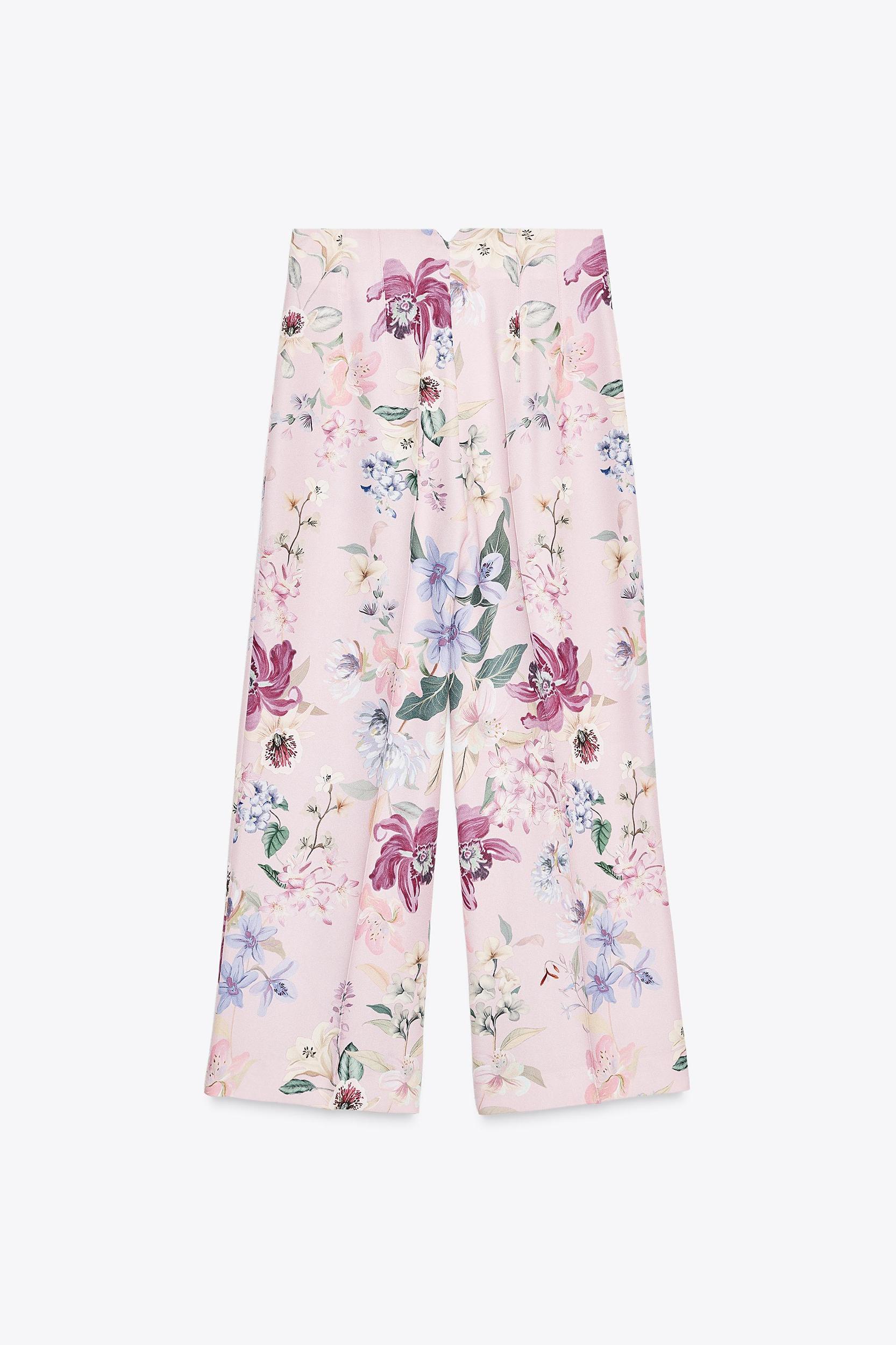 FLORAL PRINT PANTS Product Image