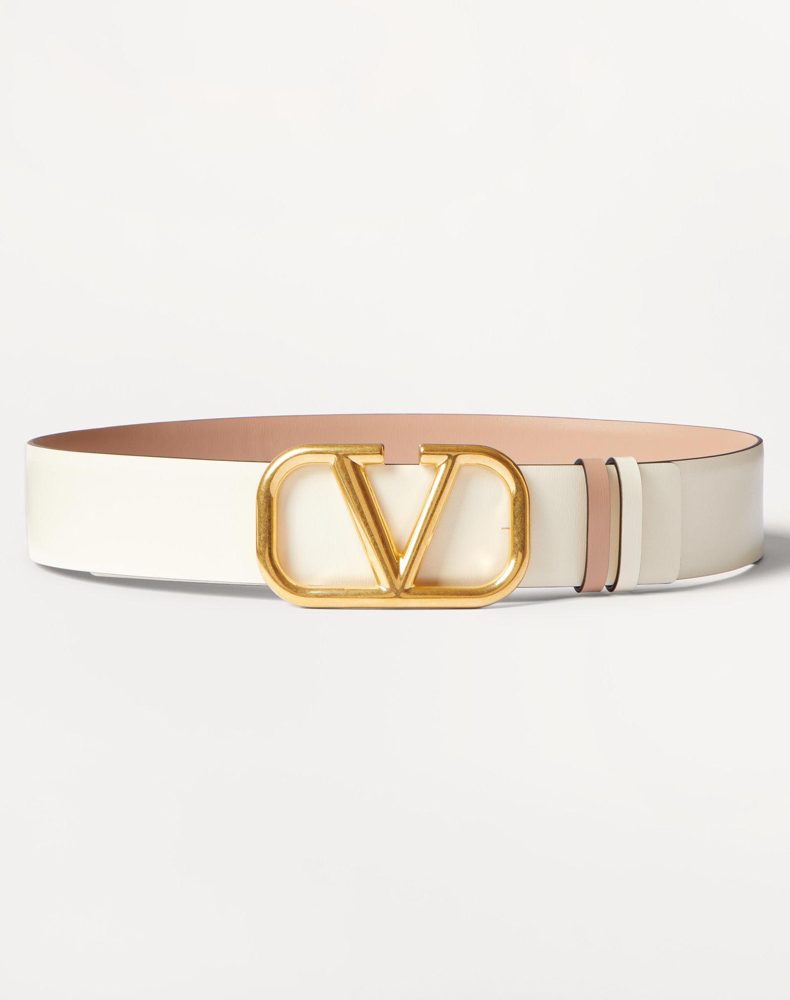 Reversible Vlogo Signature Belt In Glossy Calfskin 40 Mm  Product Image