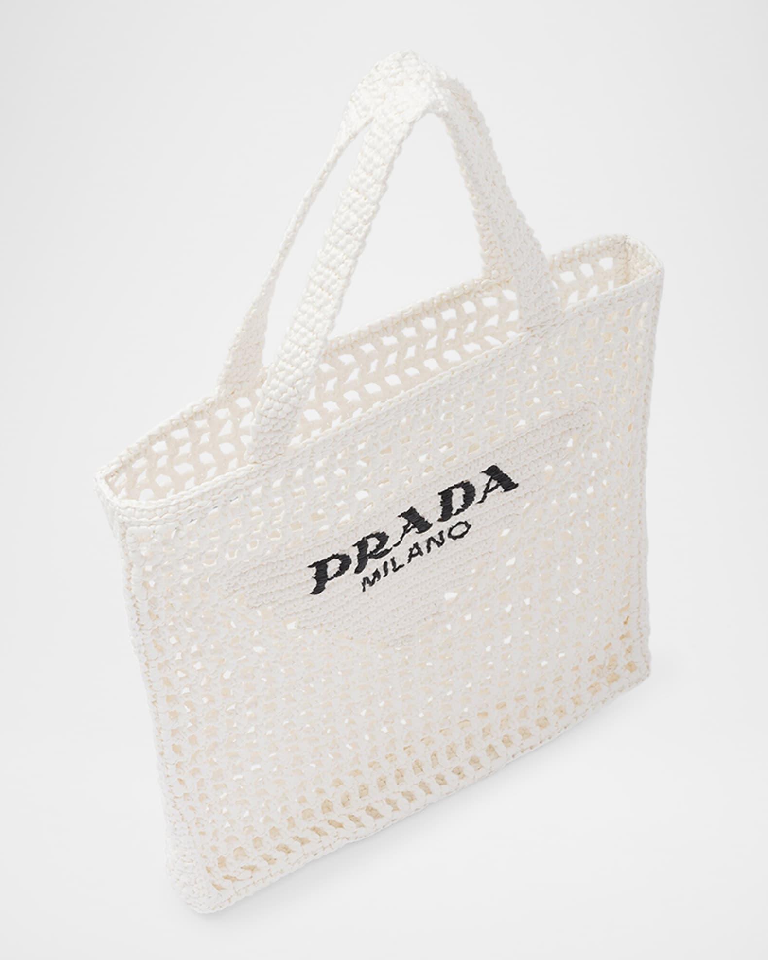 Bicolor Woven Logo Shopper Tote Bag Product Image