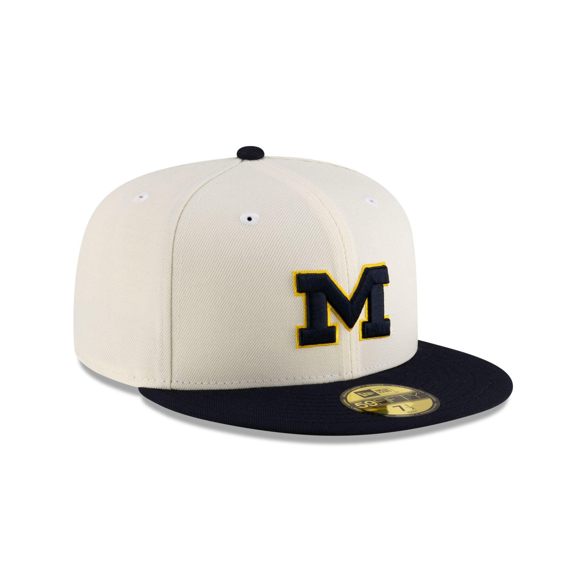 Michigan Wolverines Crome Navy 59FIFTY Fitted Male Product Image
