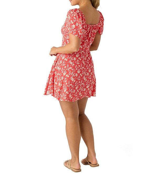 O'Neill Carina Short Sleeve Floral Printed Minidress Product Image