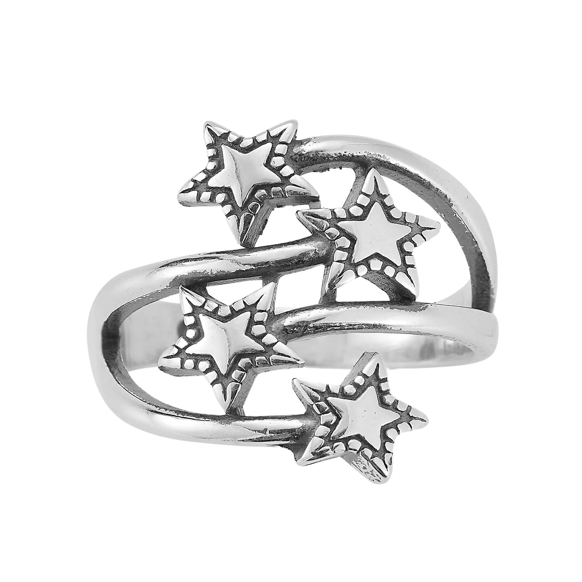 Sunkissed Sterling Oxidized Multi Star Ring, Women's, Size: 8, Silver Tone Product Image