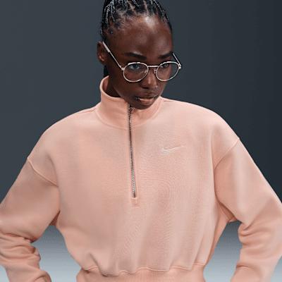 Nike Sportswear Phoenix Fleece Women's 1/4-Zip Cropped Sweatshirt Product Image