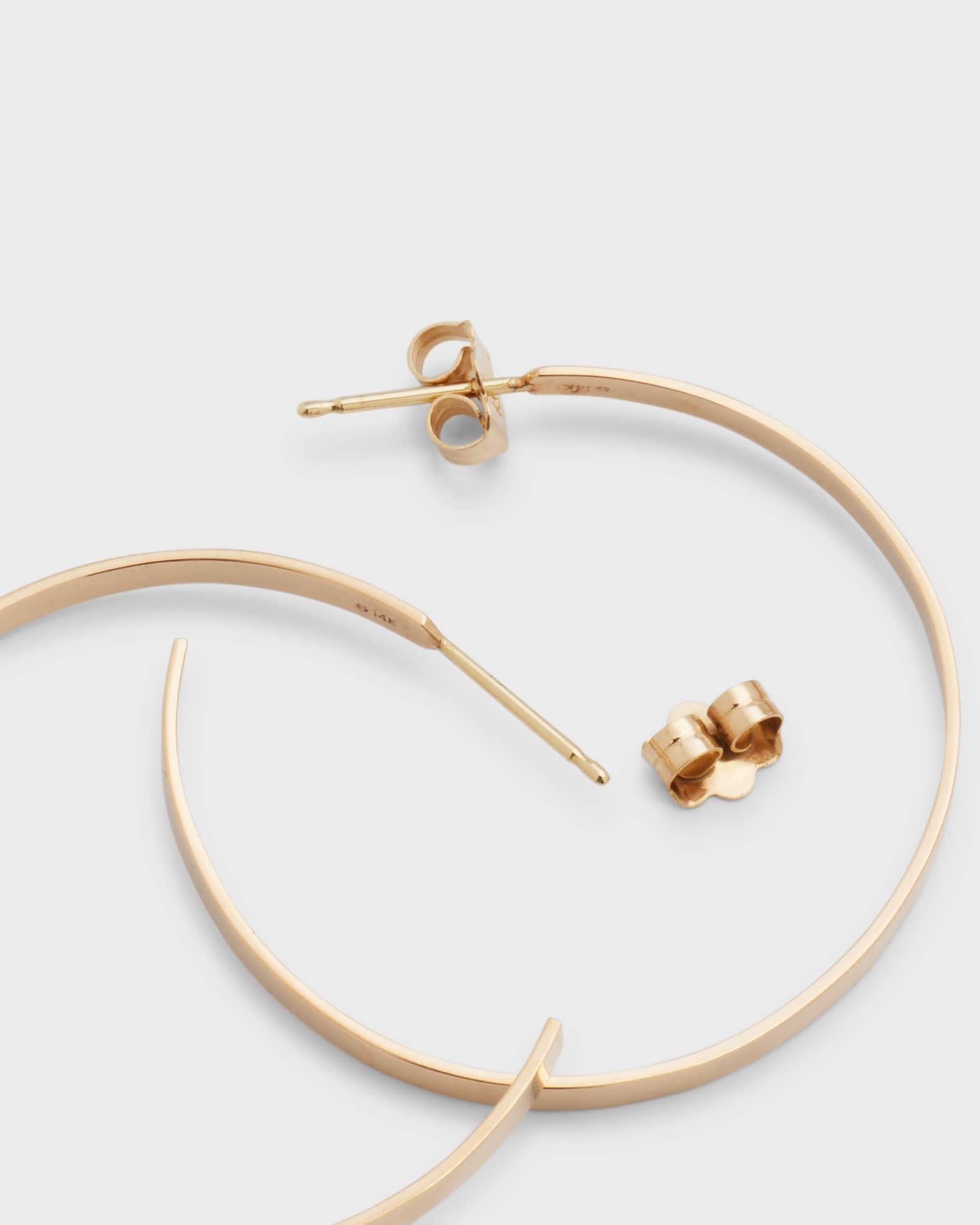 Womens Sunrise 14K Yellow Gold Hoop Earrings/1.18 Product Image