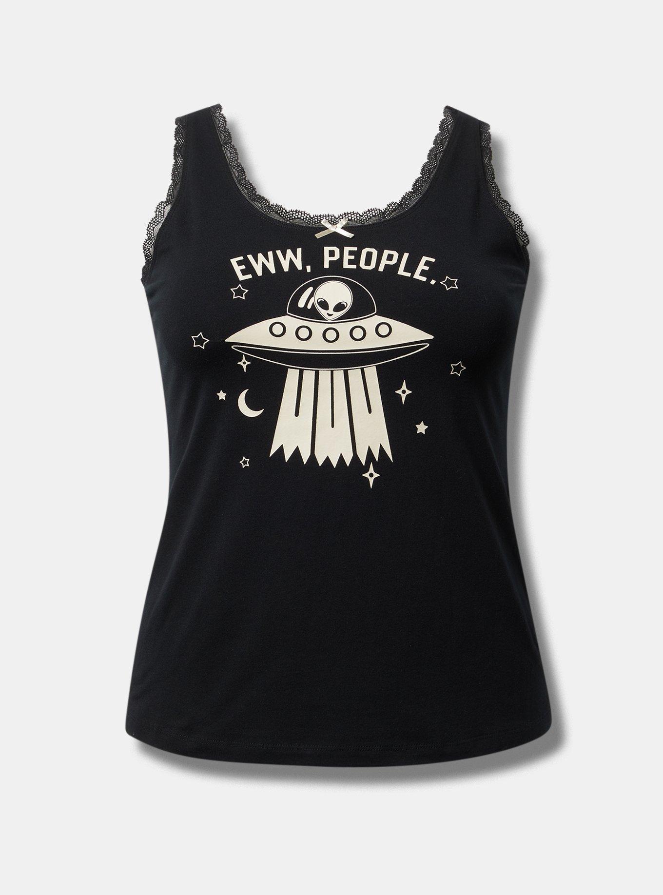 Foxy Lace-Trim Sleep Tank Product Image