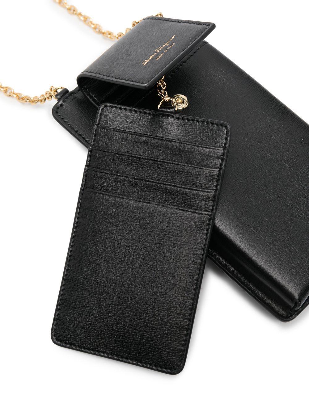 logo-print leather phone case Product Image
