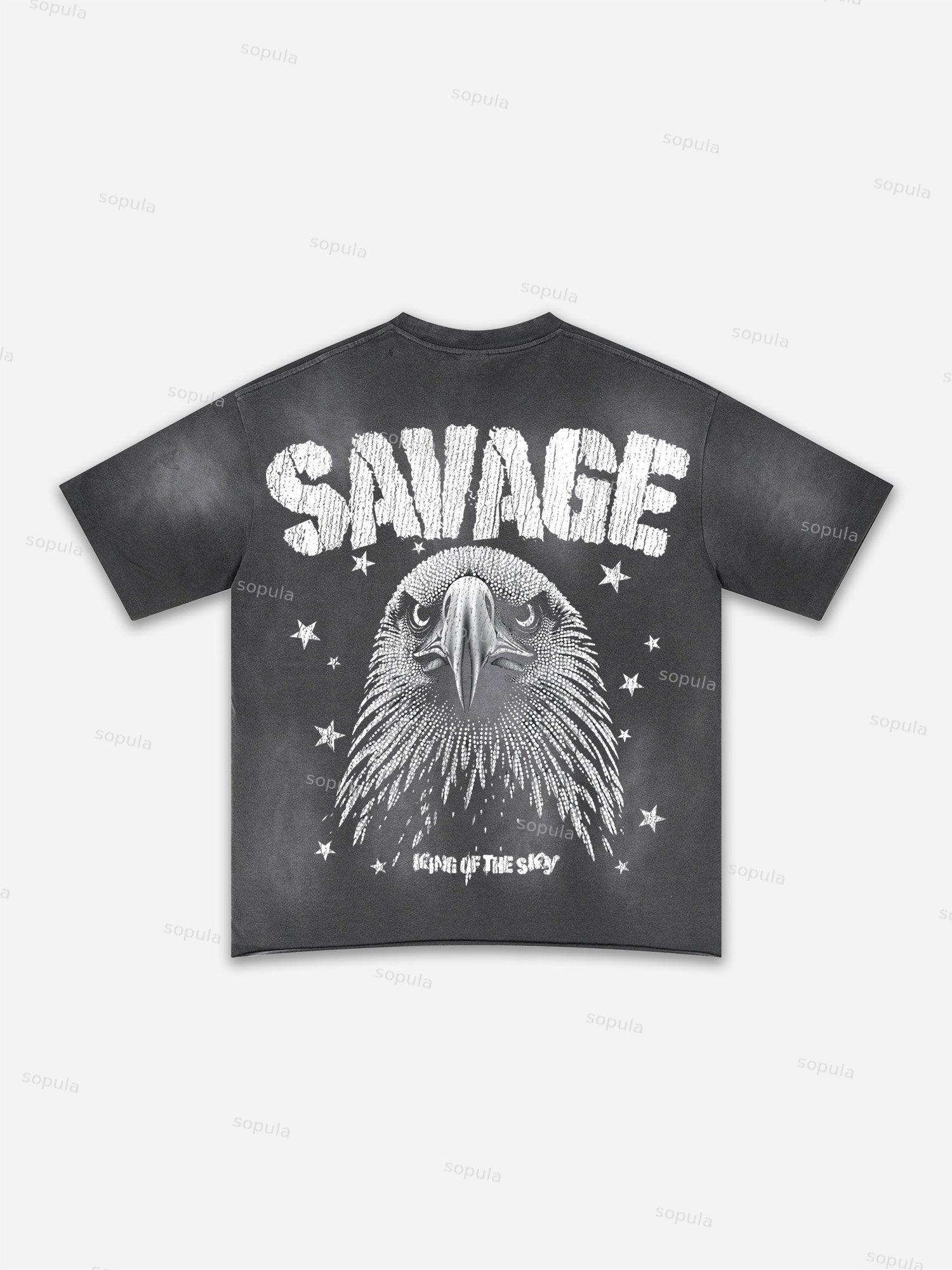 Street Goals Lip Braces Make Vintage Printed Graphic Washed T-shirt Product Image