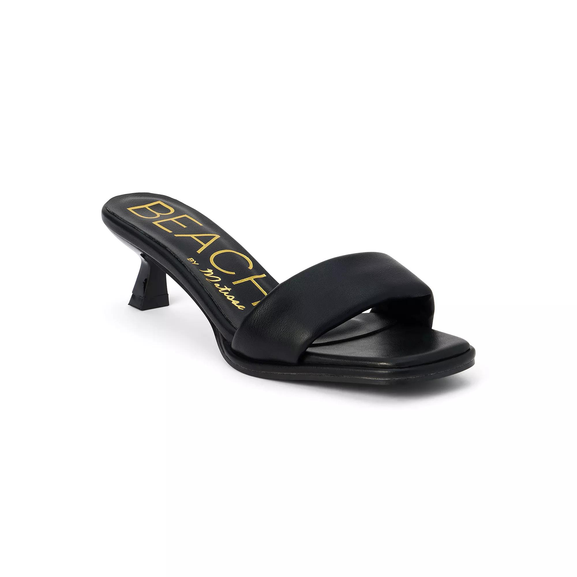 Beach by Matisse Blondie Women's Kitten Heel Sandals, Size: 9, Black Product Image