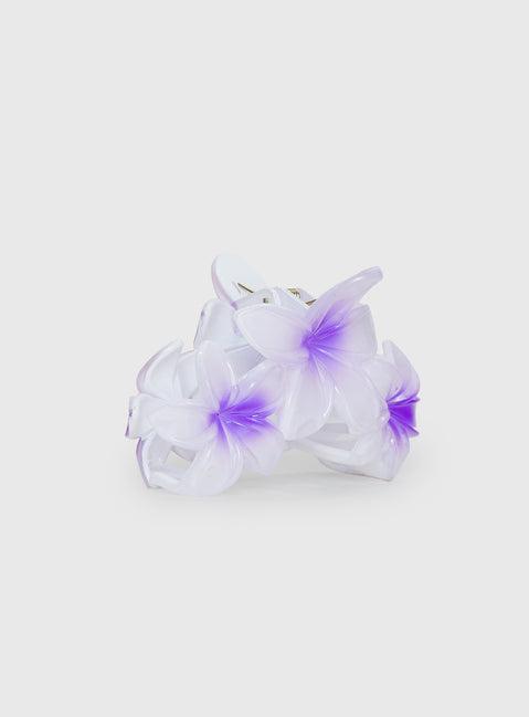 Chianti Frangipani Claw Clip Purple Product Image