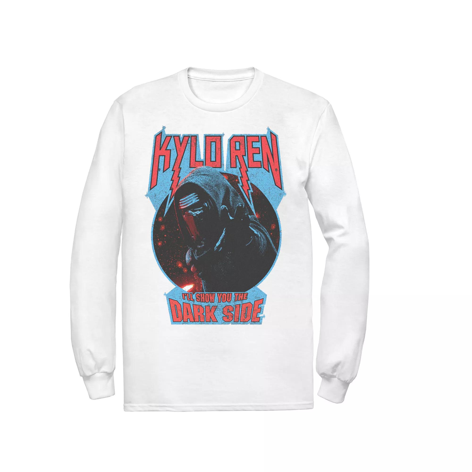 Men's Star Wars Kylo Ren Show You The Dark Side Metal Text Tee,  Product Image