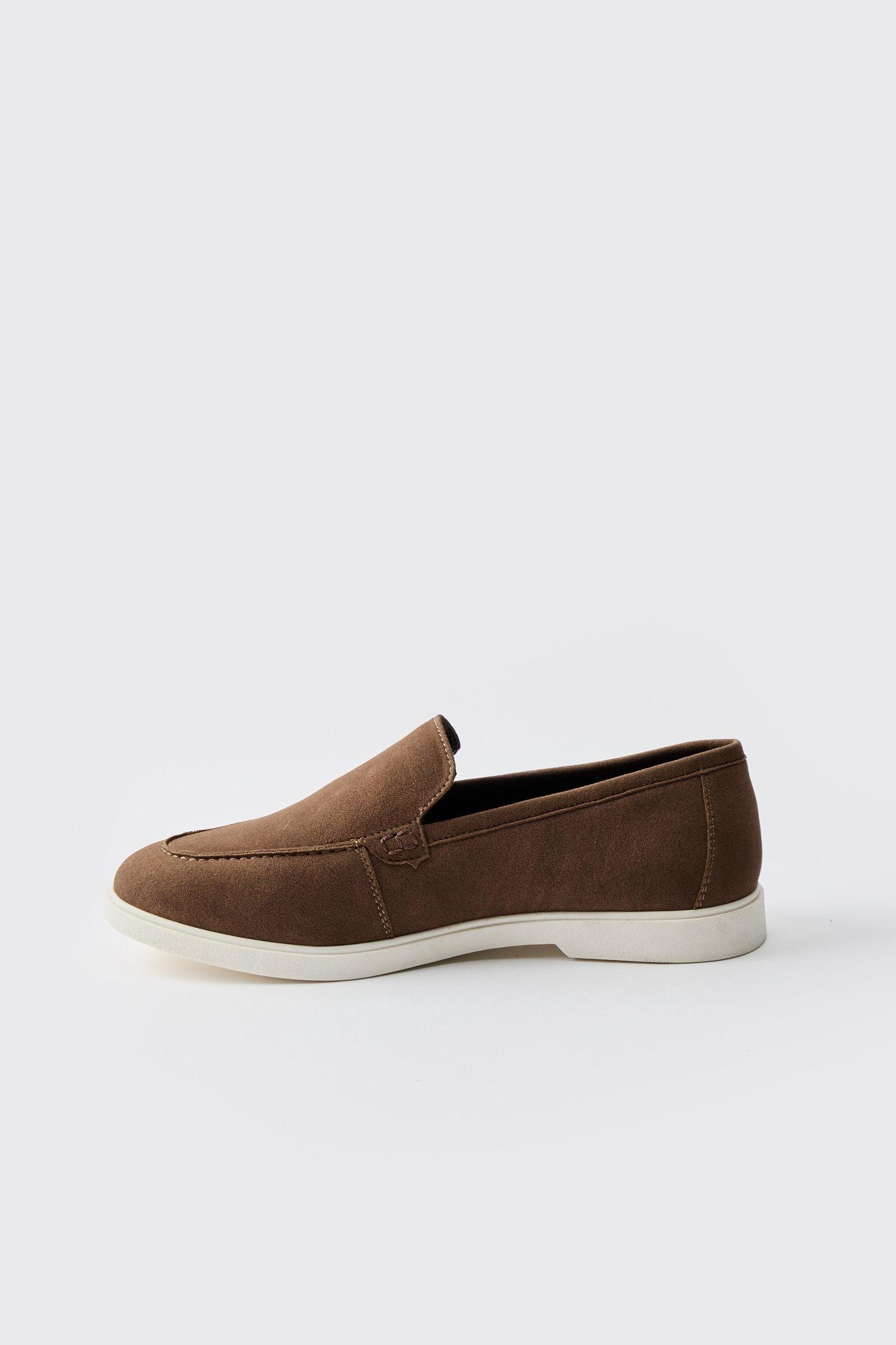 Faux Suede Loafer | boohooMAN USA Product Image