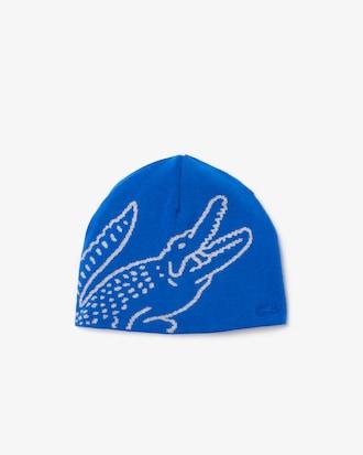 Wool Jacquard Crocodile Beanie Product Image