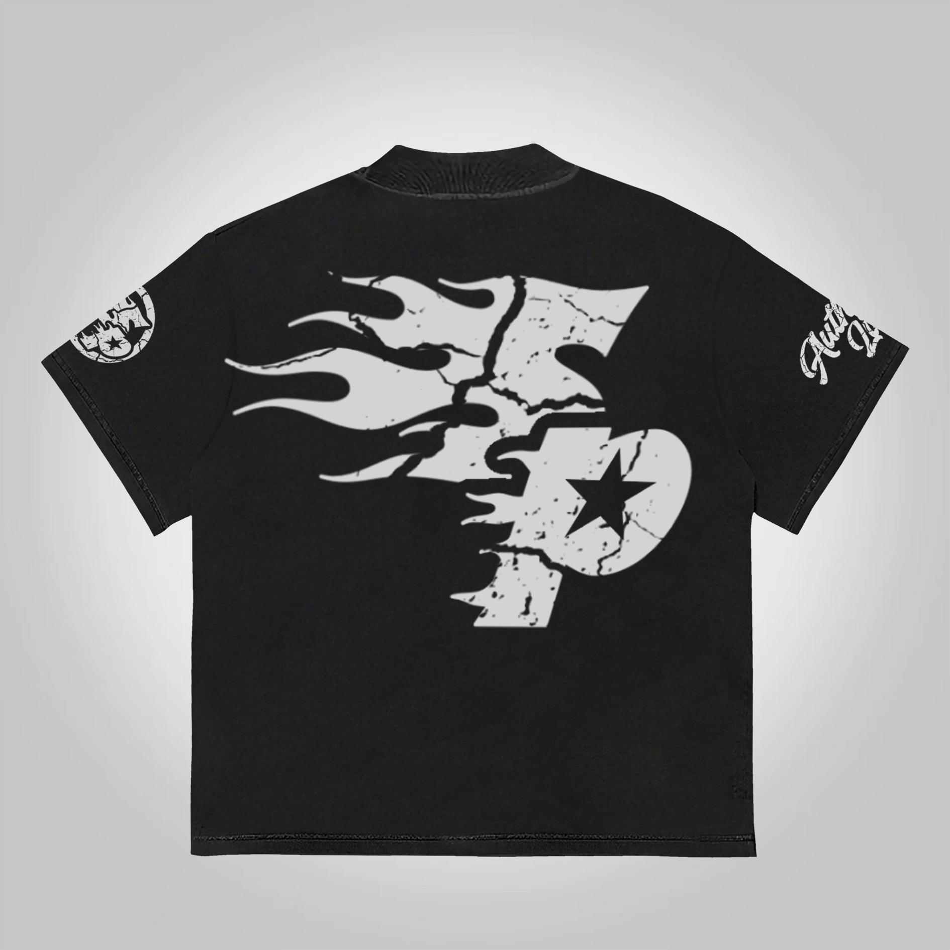 Sopula Studio Real Wise Vintage Print Pattern Cotton T-Shirt Product Image