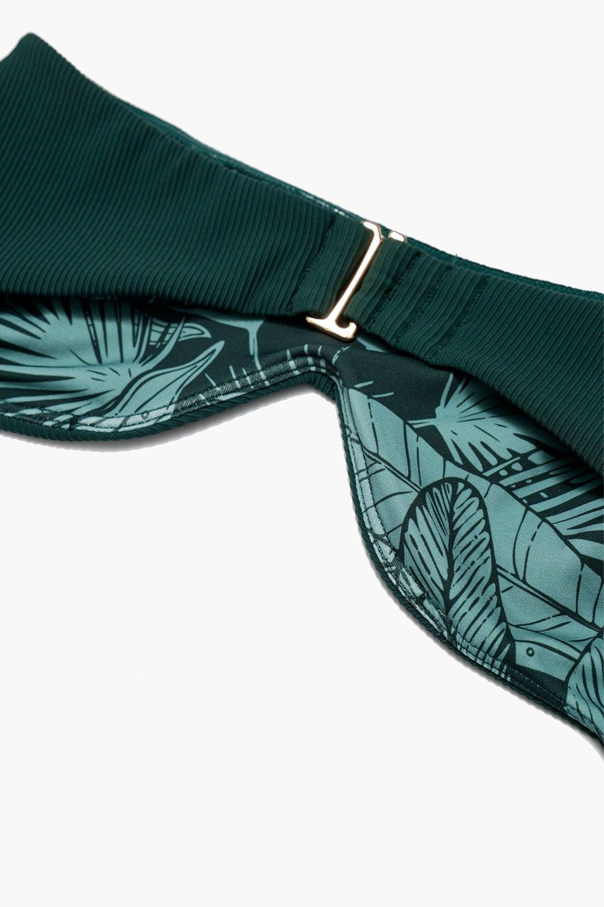 Siren Sweetheart Bikini Top - Green Rib Product Image