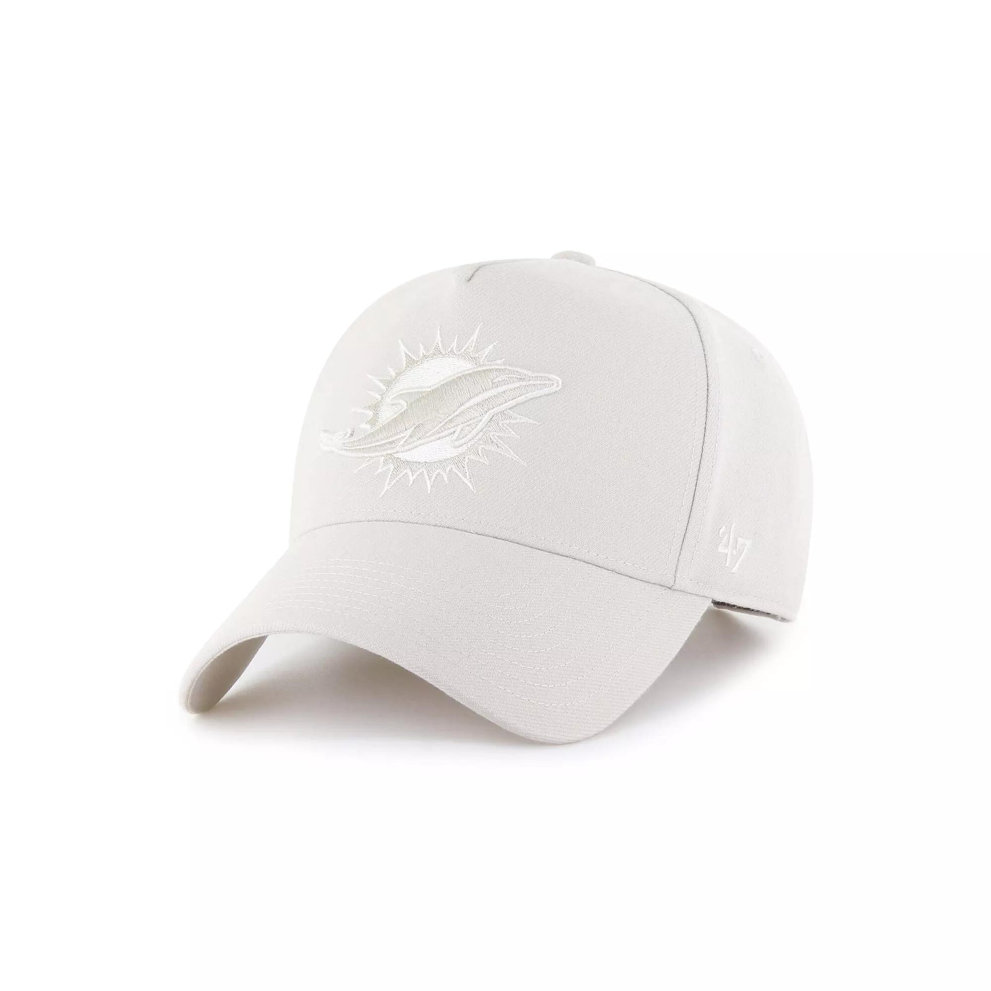 Men's '47 Cream Miami Dolphins Ballpark Offside Adjustable Hat, Beige Product Image