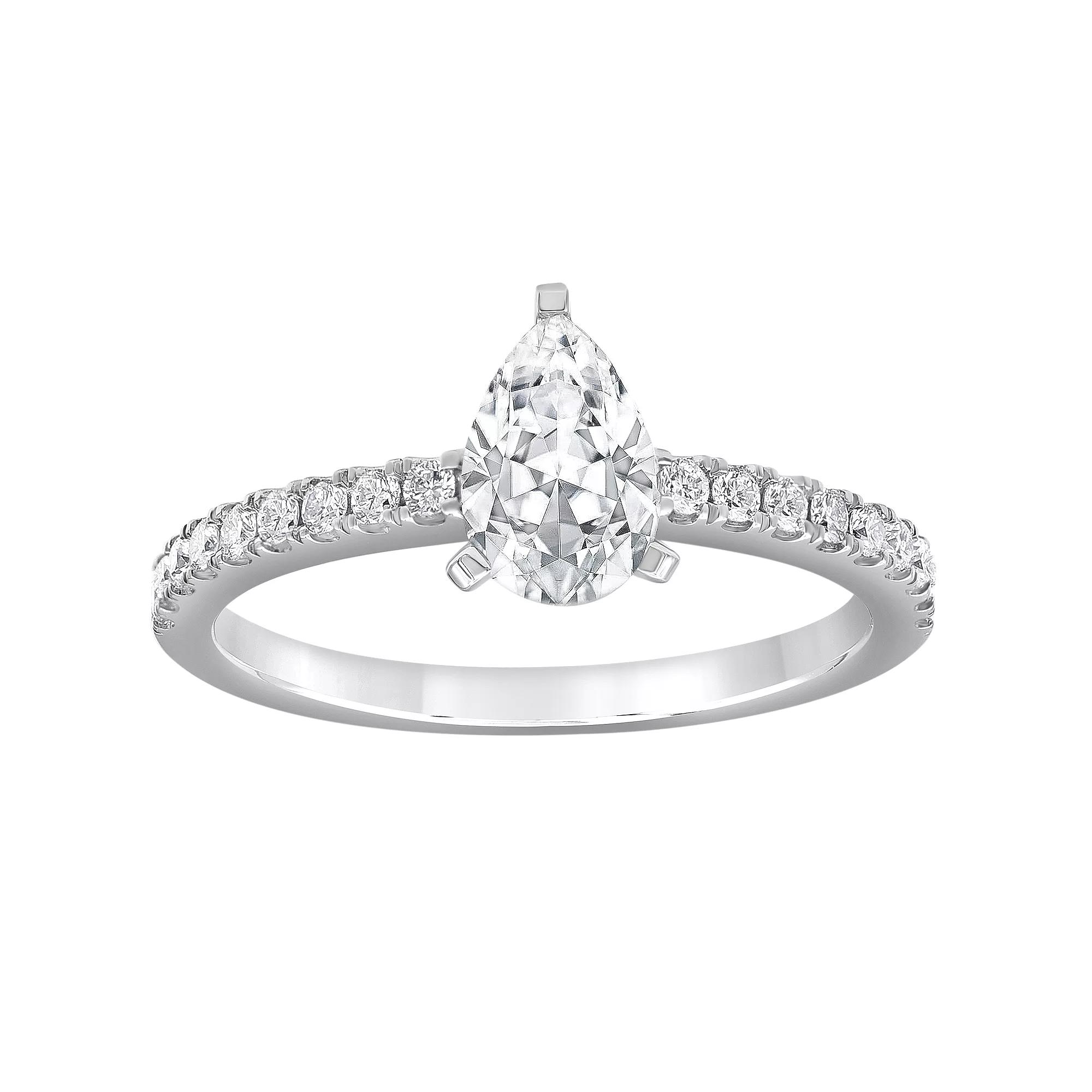 Evolv 14k White Gold 1 Carat T.W. Lab-Grown Diamond Engagement Ring, Women's, Size: 7 Product Image