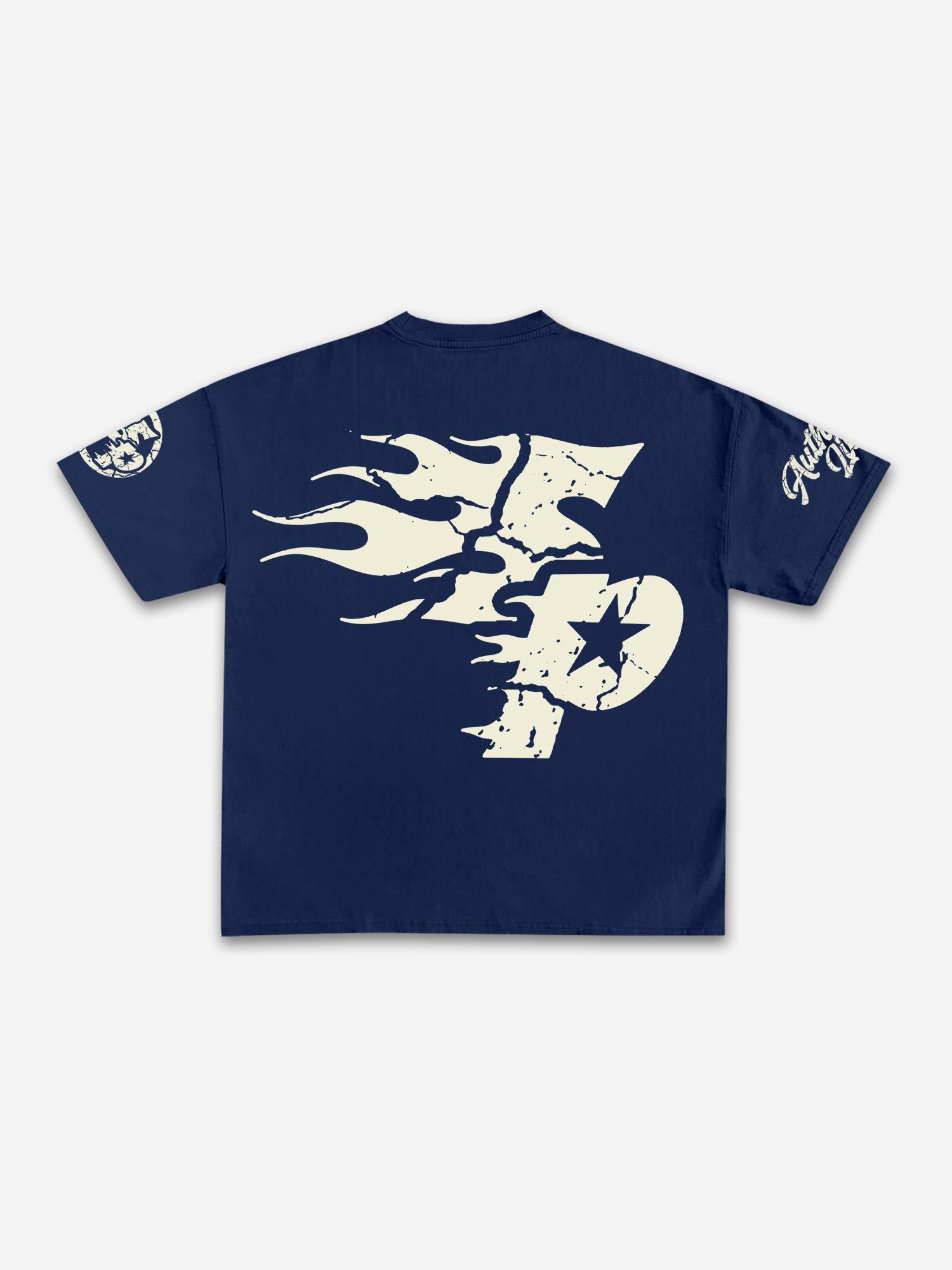 Sopula Studio Real Wise Vintage Print Pattern Cotton T-Shirt Product Image